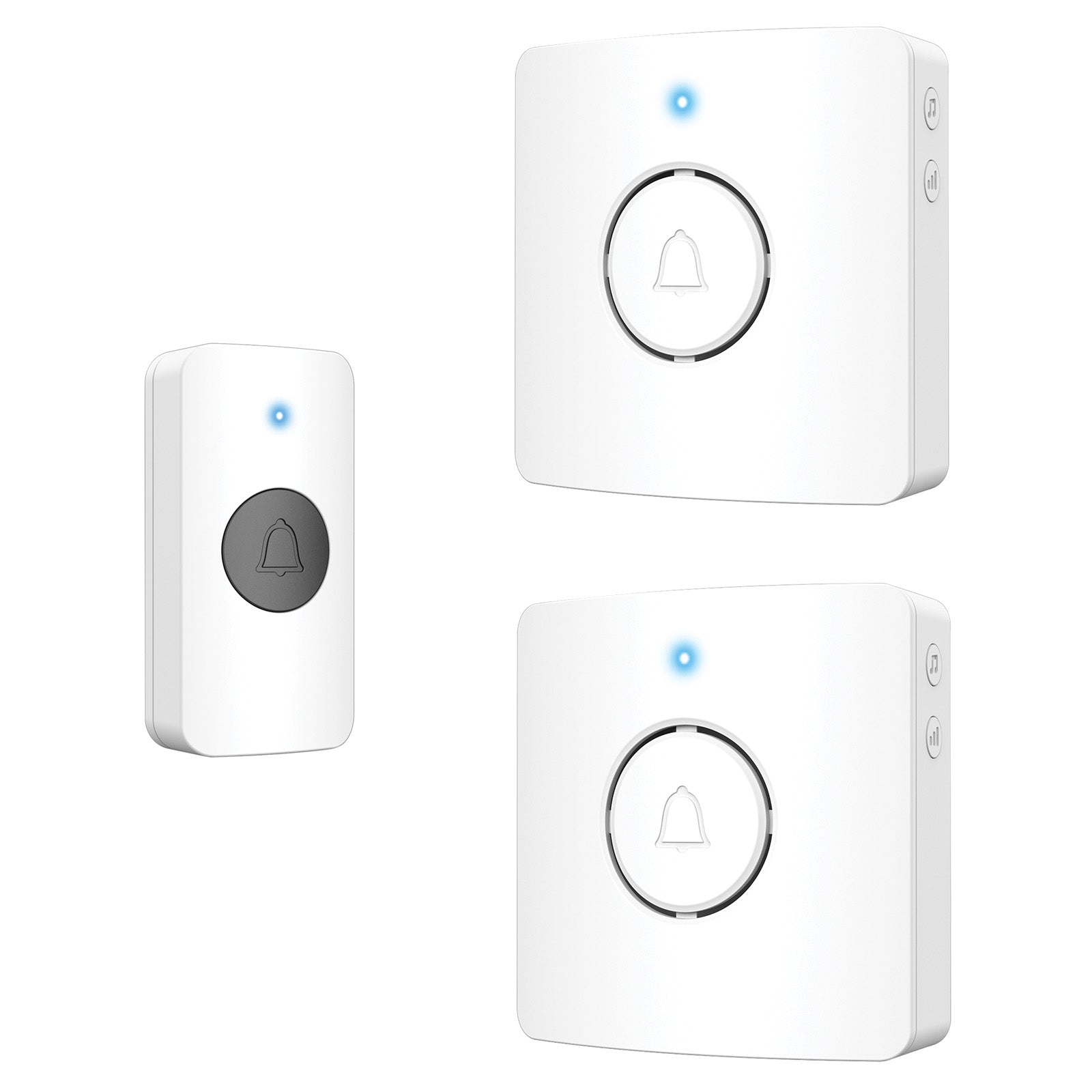 Arlec Premium 38 Sound Battery Powered Wireless Door Chime - Twin Pack – battery powered doorbell, twin pack door chime, smart wireless chime