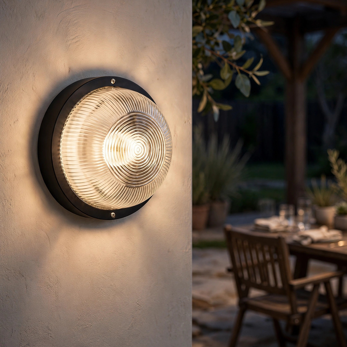 Arlec Black Large Base Frosted Glass Diffuser Oval Bunker