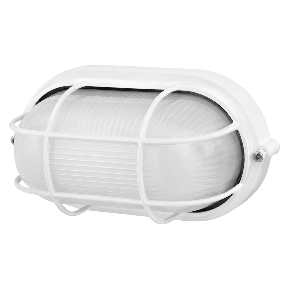 Arlec Stainless Steel Oval Caged Bunker Light