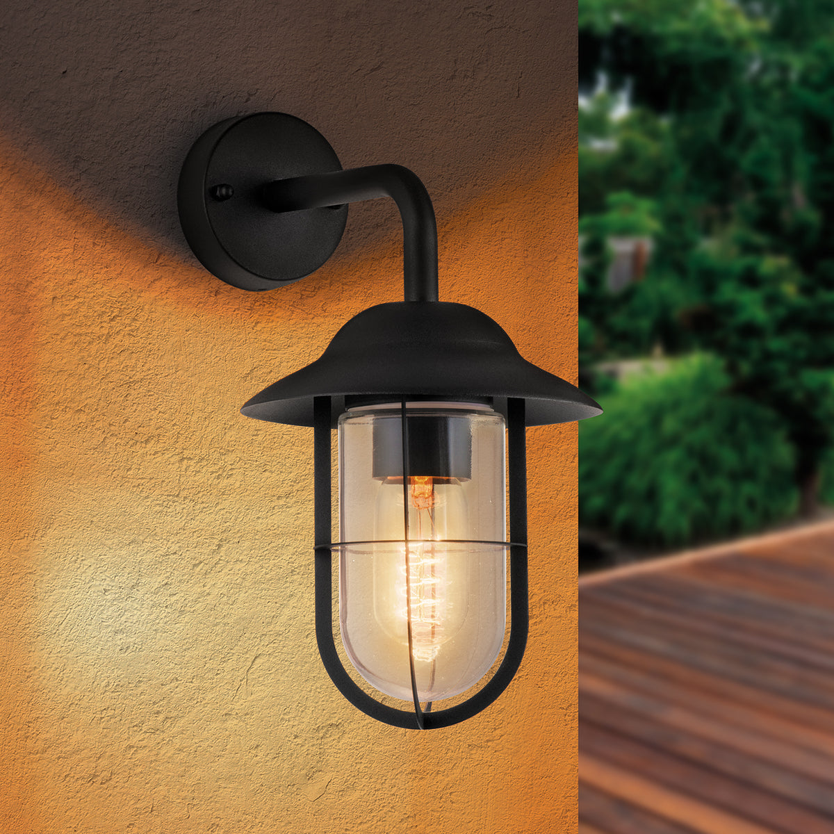 Arlec Ashton Black Wall Light