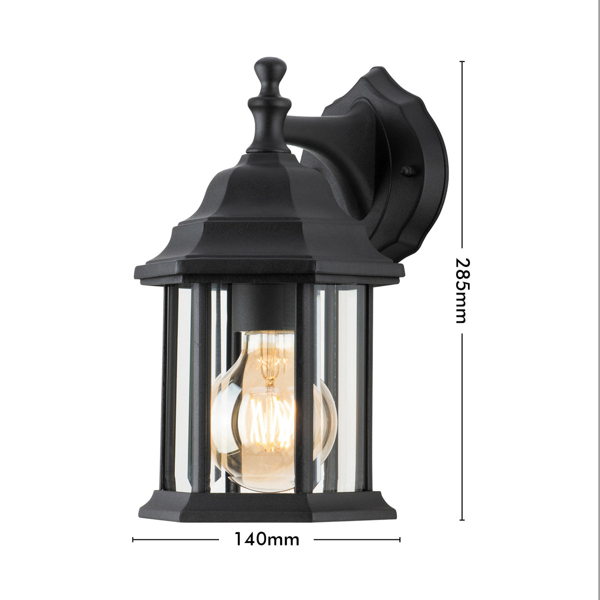 Arlec Halton Black Exterior Coach Light