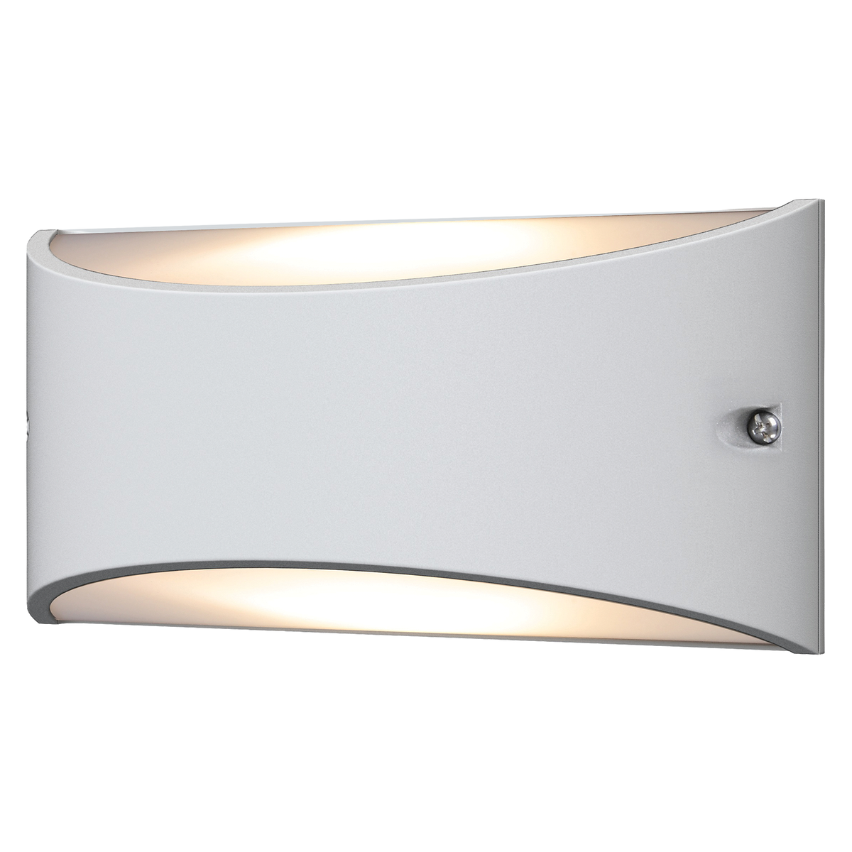 Marina White Large Up/Down Accent Curved Wall Light