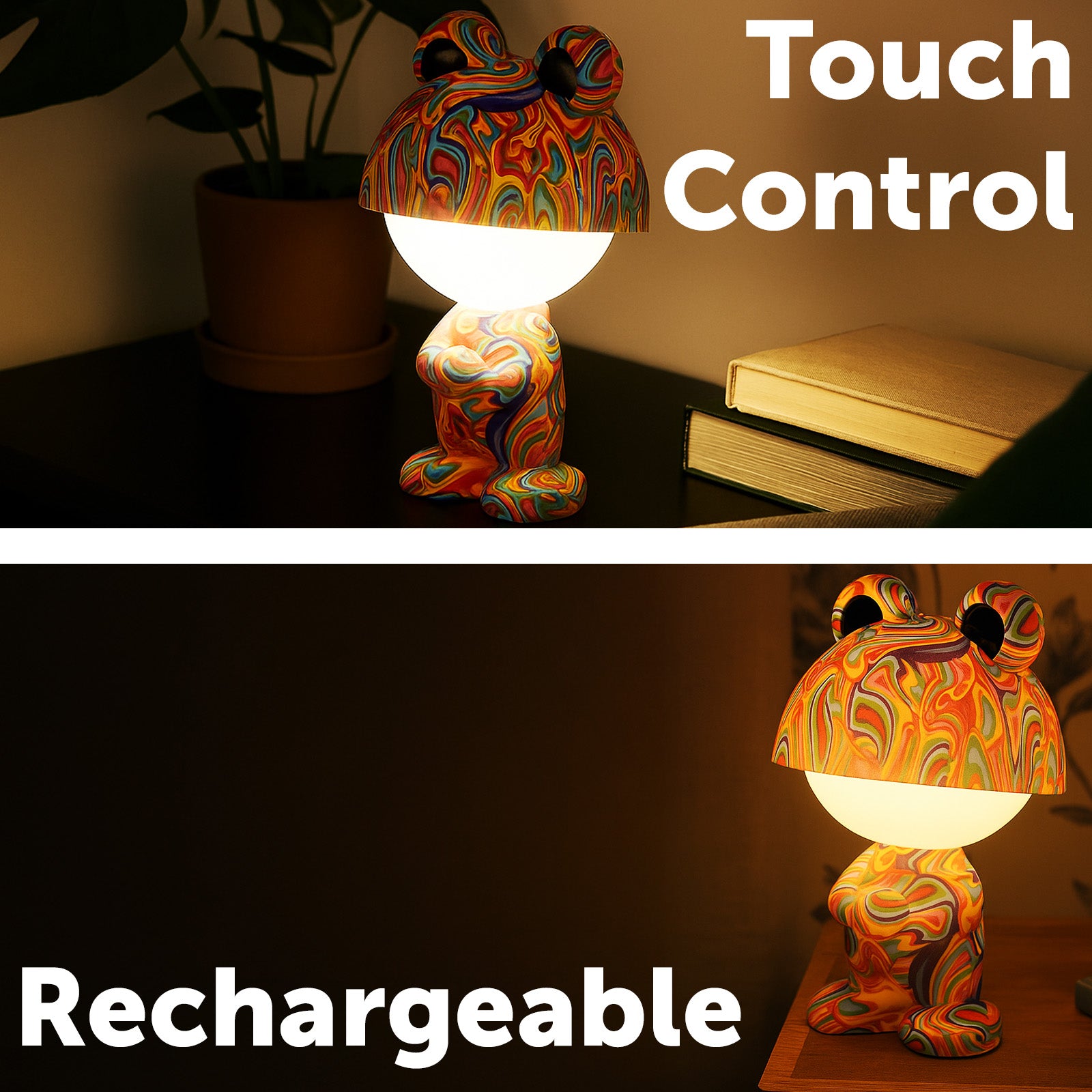 Arlec Small Graffiti Standing Frog