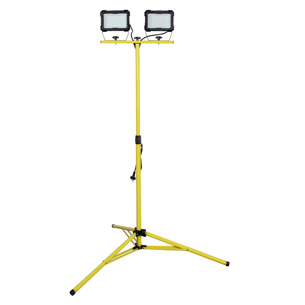 Arlec Yellow 2x30W 6000lm Tripod Worklight