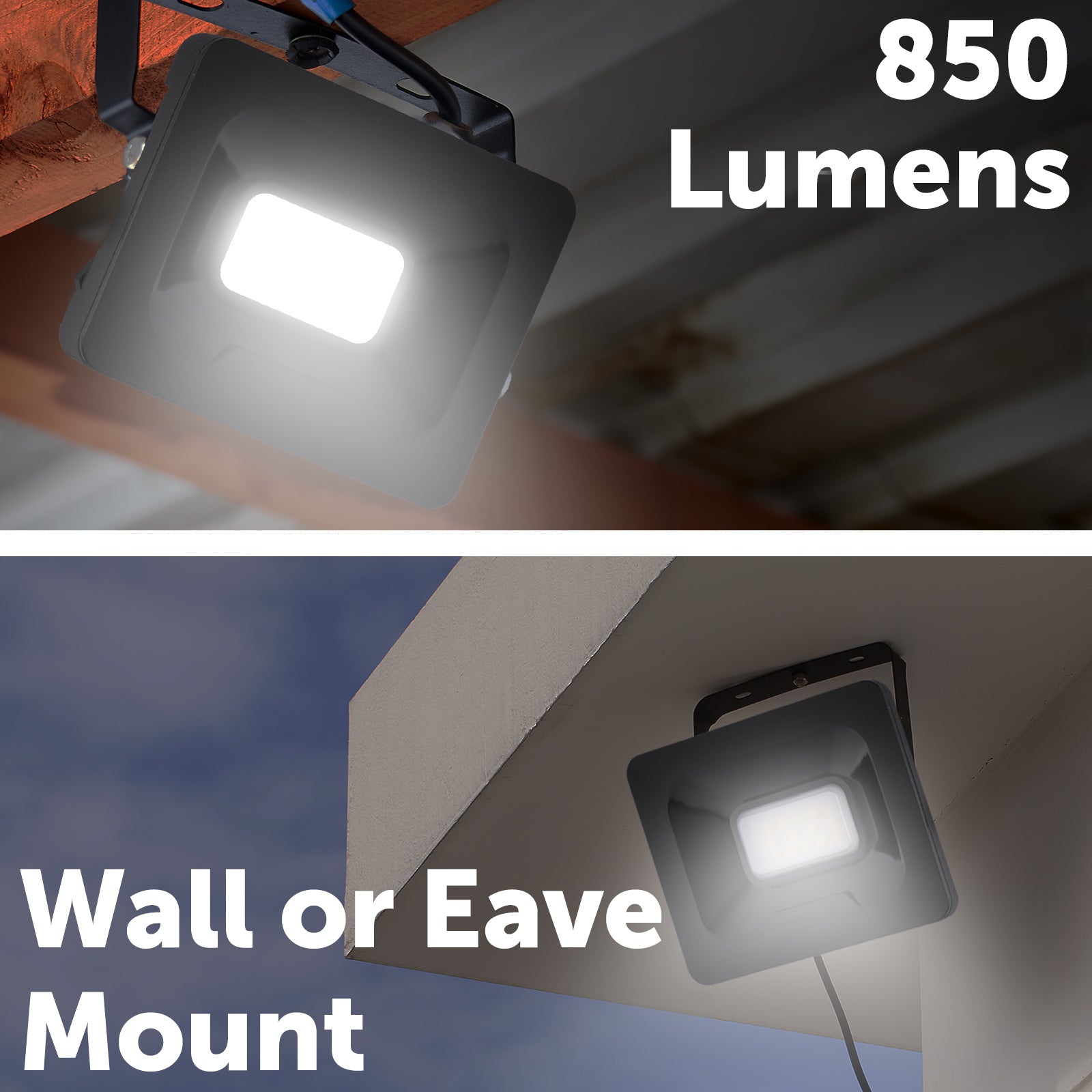 Arlec 10W LED DIY security floodlight – outdoor adjustable floodlight with aluminium IP65 housing and 100° beam