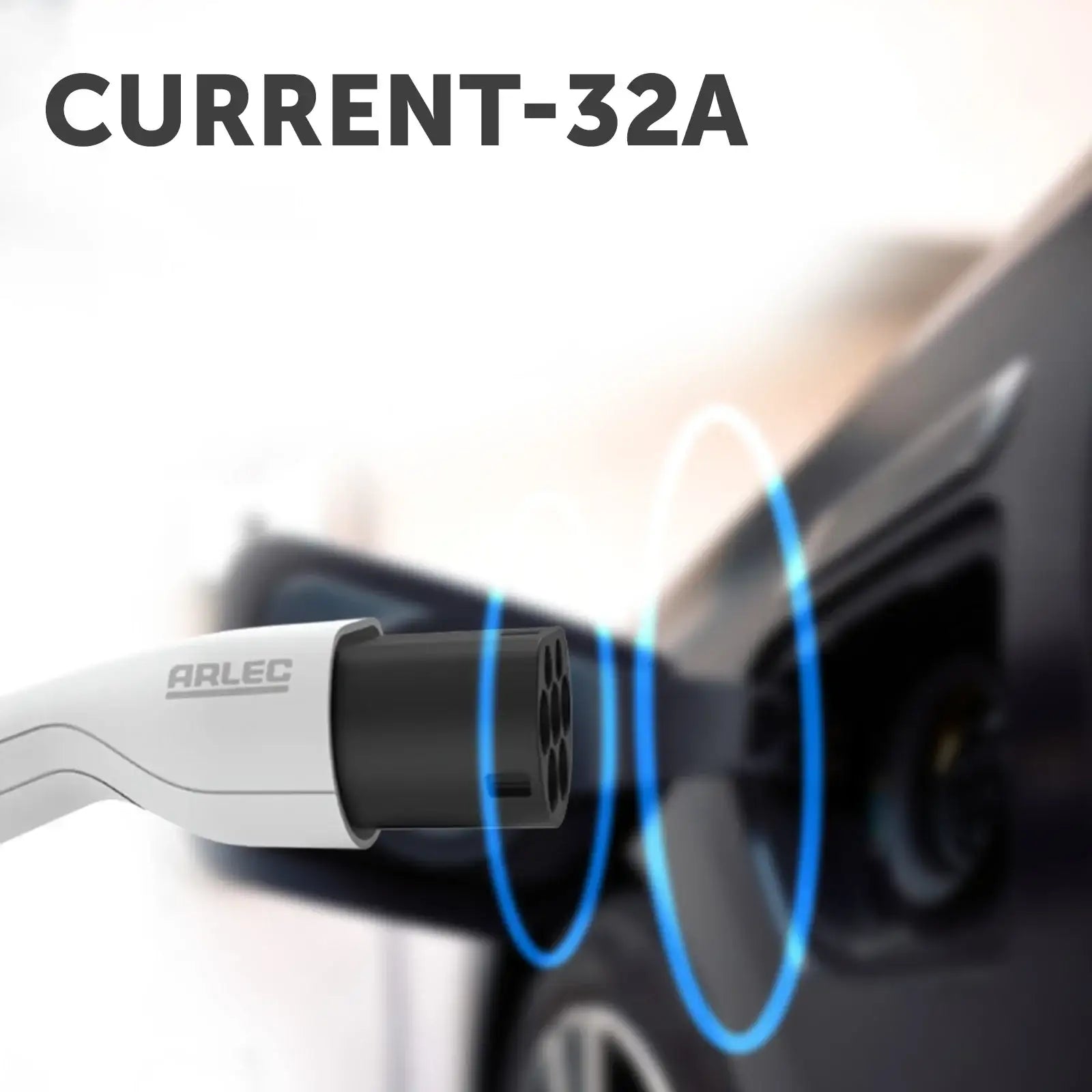 22kW EV Charging Cable by Arlec, 7m IP65-rated, 32A three-phase, Type 2 connector for Tesla and compatible EVs