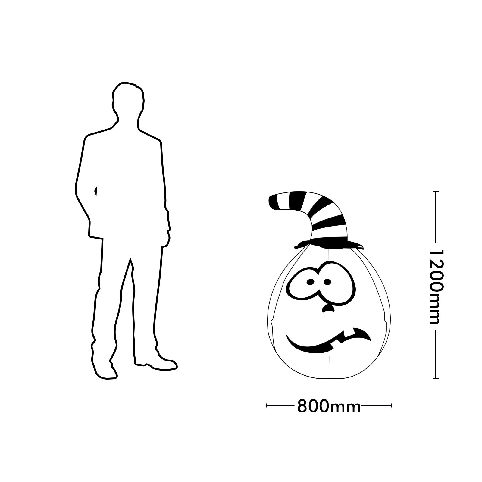 Arlec 1.2m pumpkin Halloween inflatable – LED-lit, self-inflating decor for festive outdoor or indoor setup