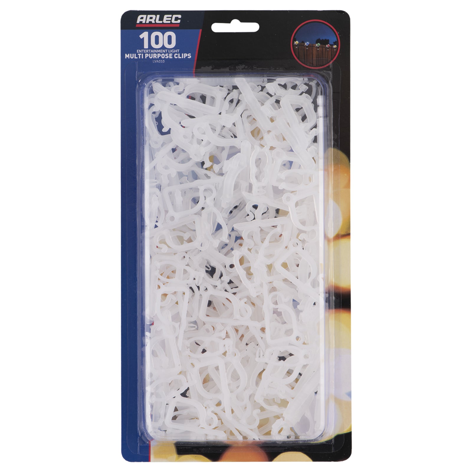 Arlec 100 Entertainment Light Multi Purpose Clips - outdoor lighting solution