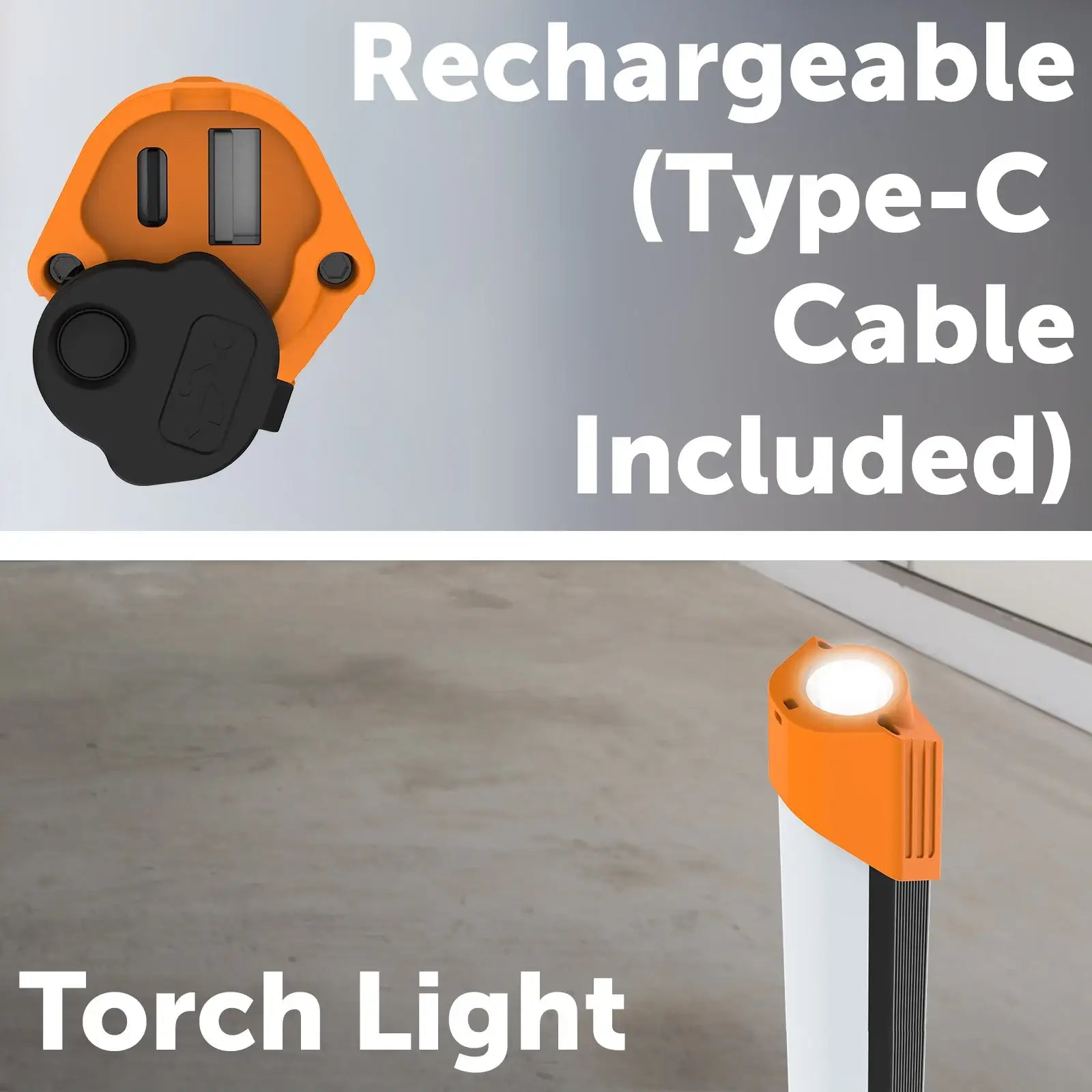 Arlec 1200lm rechargeable inspection light – 3 modes with USB-C and power bank