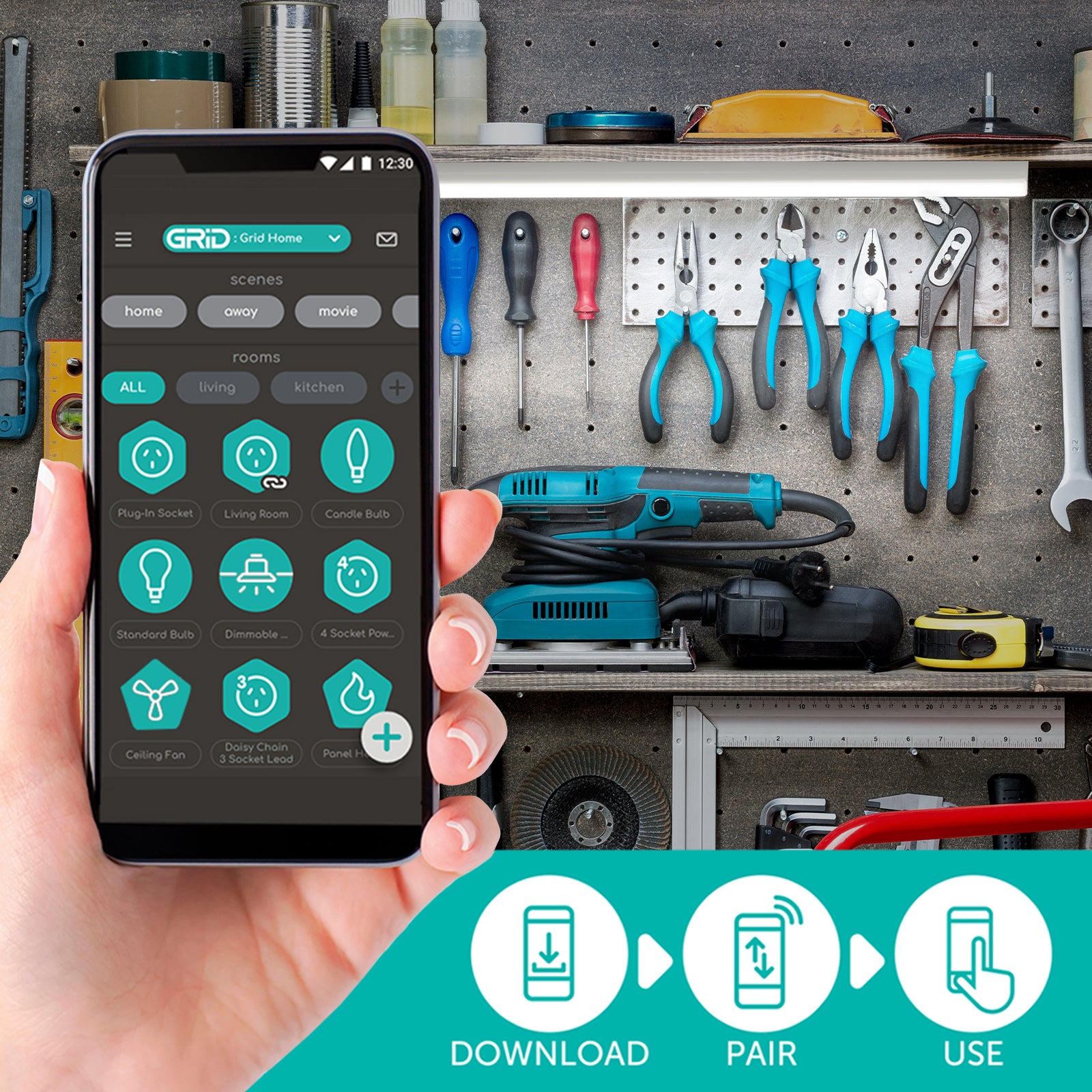 Arlec 120cm 40W LED smart batten light – CCT DIY lighting with Grid Connect app