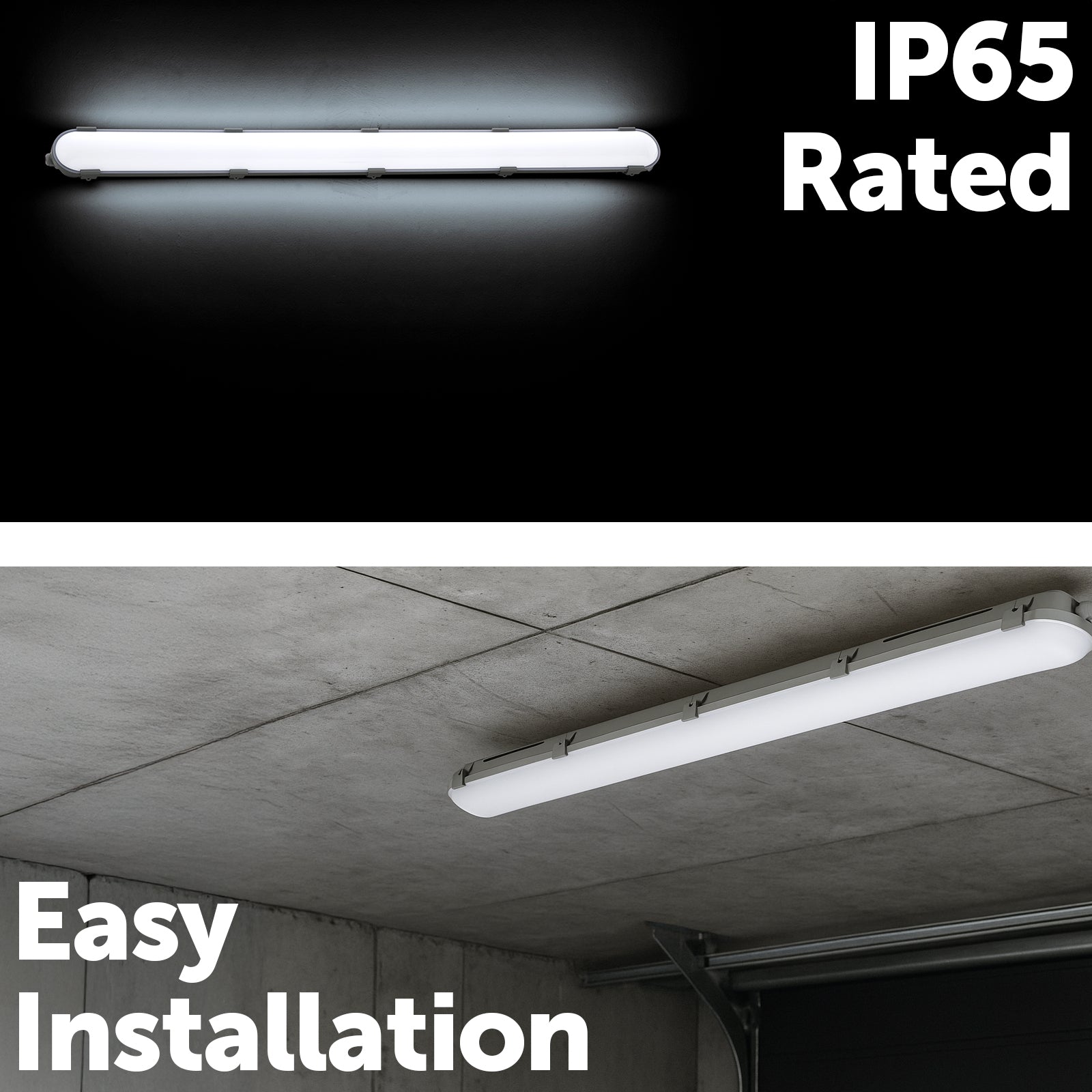 120cm tri-colour LED batten – Arlec IP65 waterproof and impact-resistant lighting