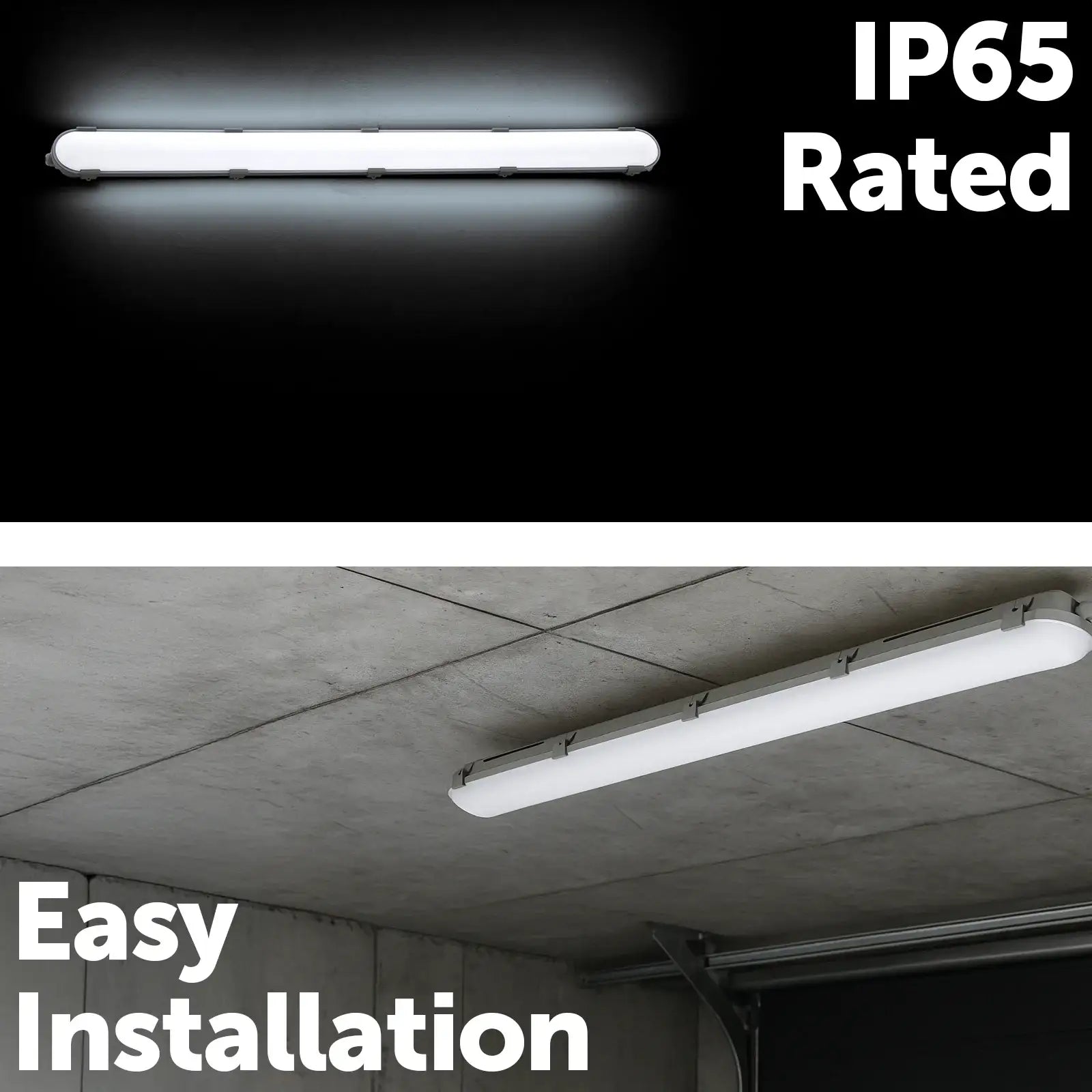 120cm tri-colour LED batten – Arlec IP65 waterproof and impact-resistant lighting