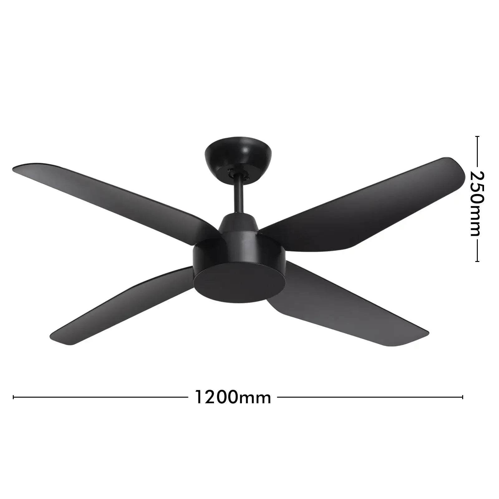 arlec 120cm solar ceiling fan – energy-saving solar-powered fan; 4 blade ac solar fan; sustainable cooling solution for homes