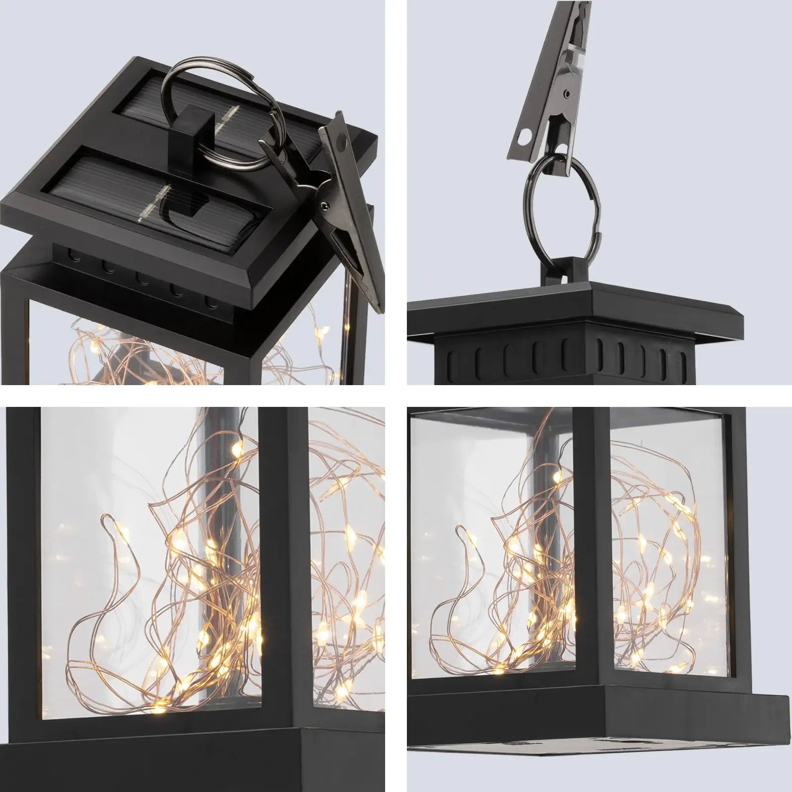 Arlec 13cm decorative fairy light solar lantern – garden ambient outdoor lighting