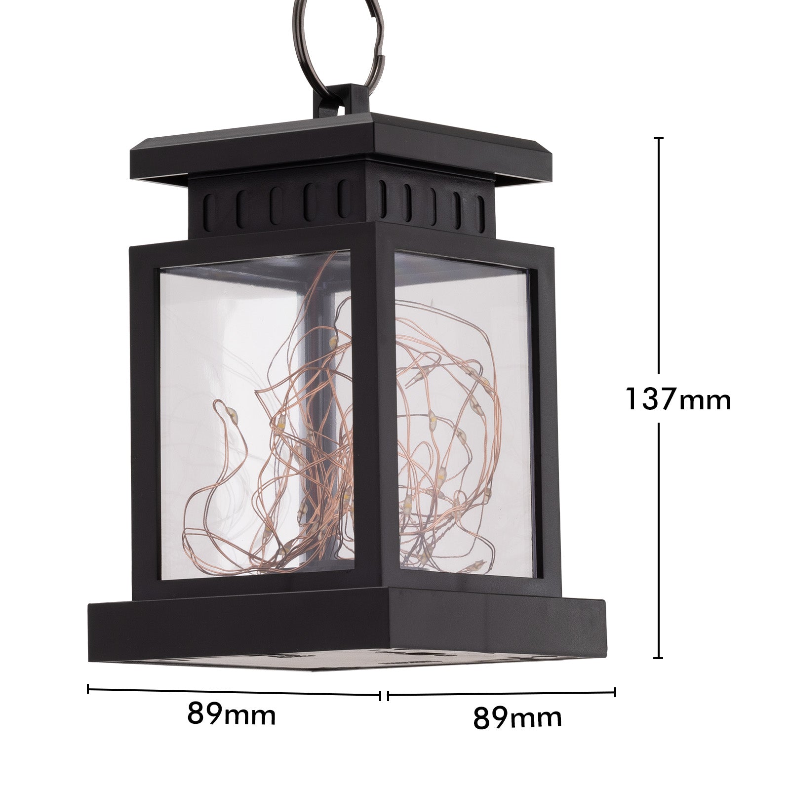Arlec 13cm decorative fairy light solar lantern – garden ambient outdoor lighting
