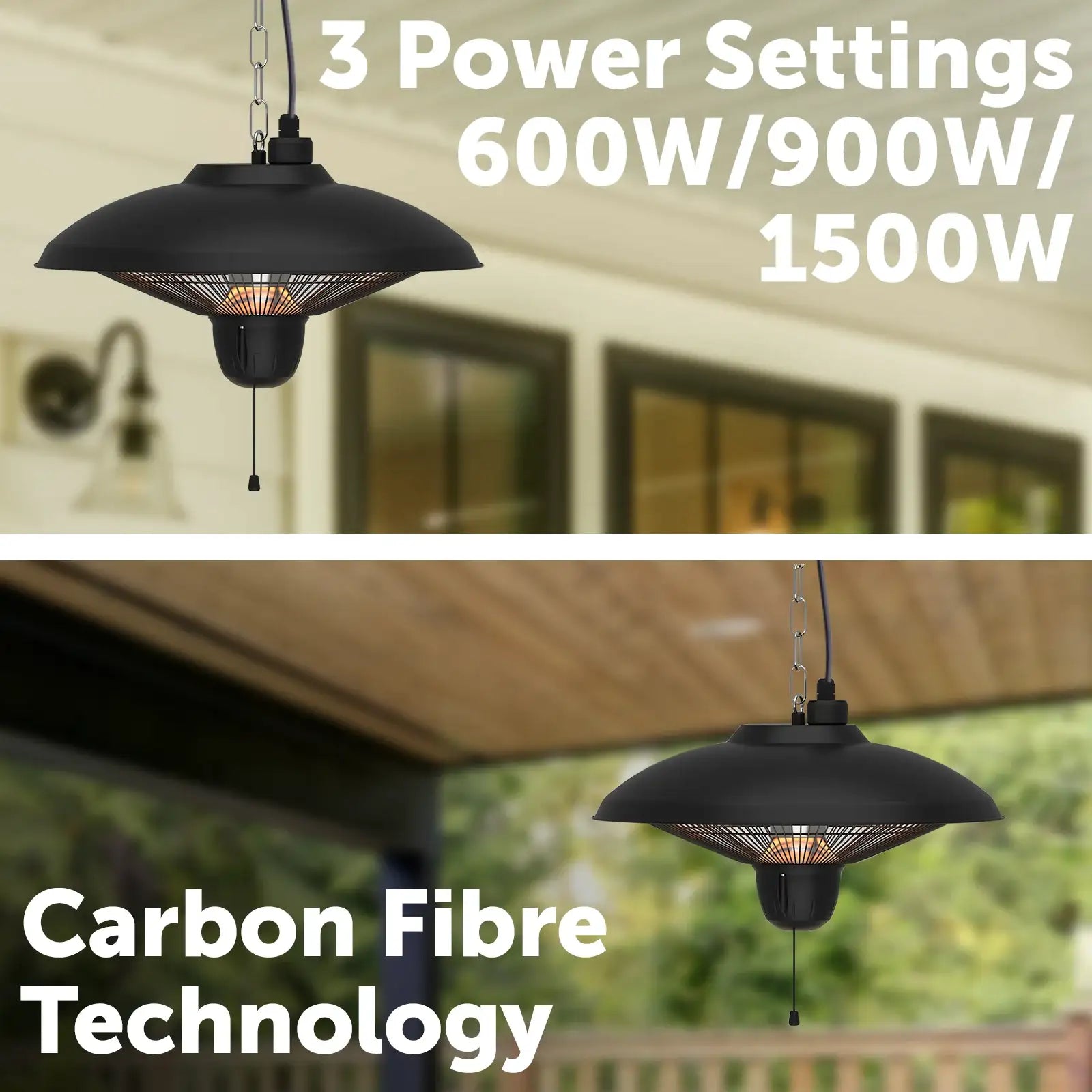 Arlec 1500W hanging infrared heater