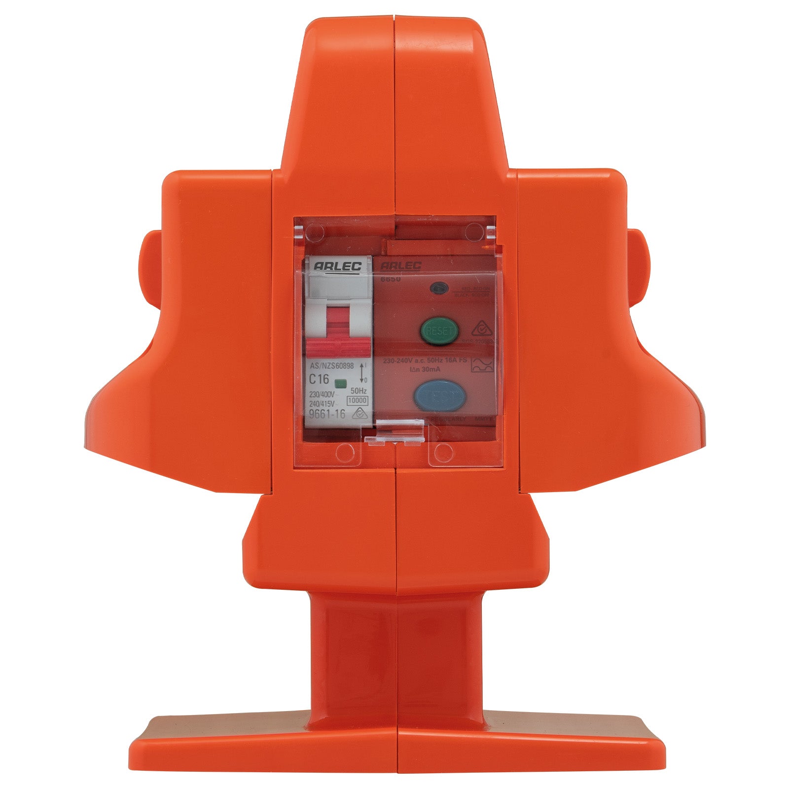 Arlec 15A Heavy Duty Power Block with FS Type RCD Safety Switch for industrial use