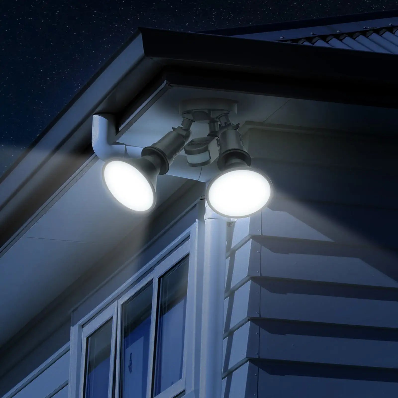 Smart PAR38 LED globe with RGB + CCT, IP44 rated, Grid Connect app, Google and Alexa compatible