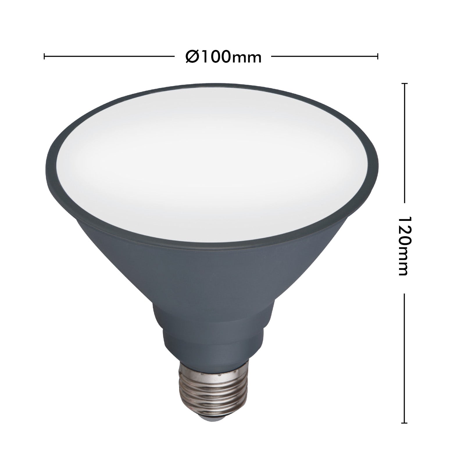 Smart PAR38 LED globe with RGB + CCT, IP44 rated, Grid Connect app, Google and Alexa compatible