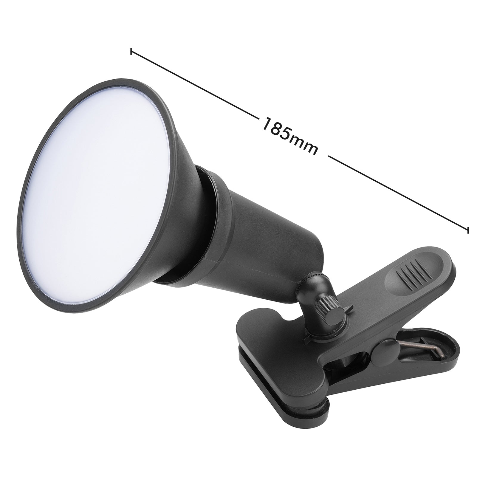 Arlec 15W portable LED floodlight with clamp – DIY work light with 1.8m cord and secure horizontal or vertical placement