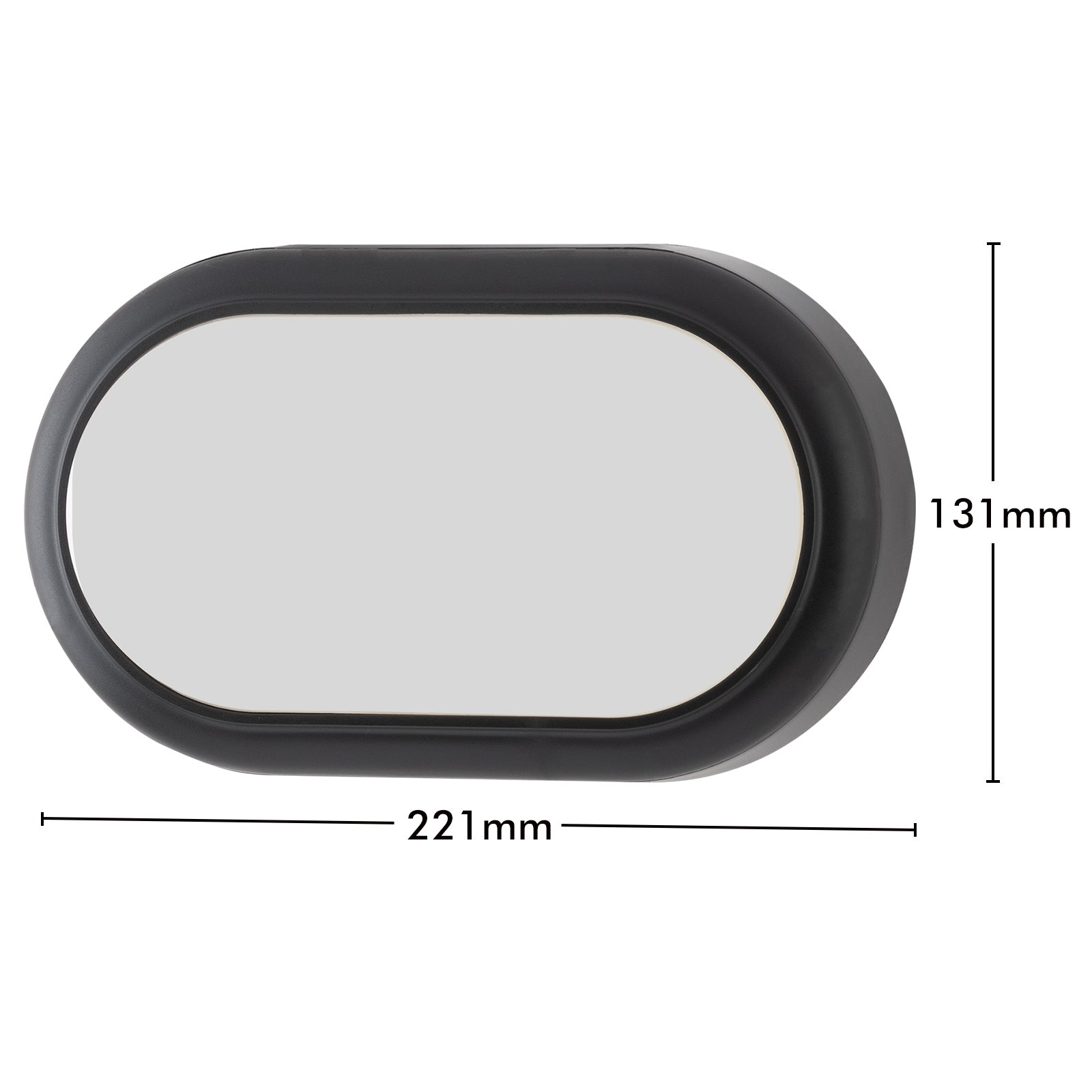 Arlec 15W LED Oval Black Bunker Light - bunker wall light, energy efficient LED