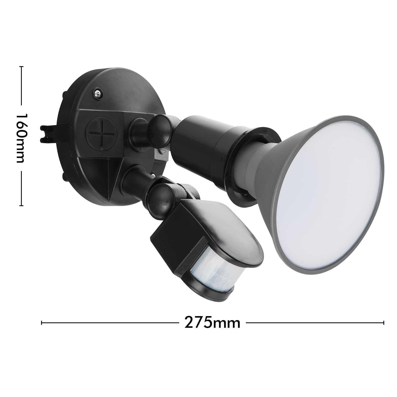 Arlec 15W LED security sensor floodlight – outdoor motion-activated light with 180° detection and durable UV housing