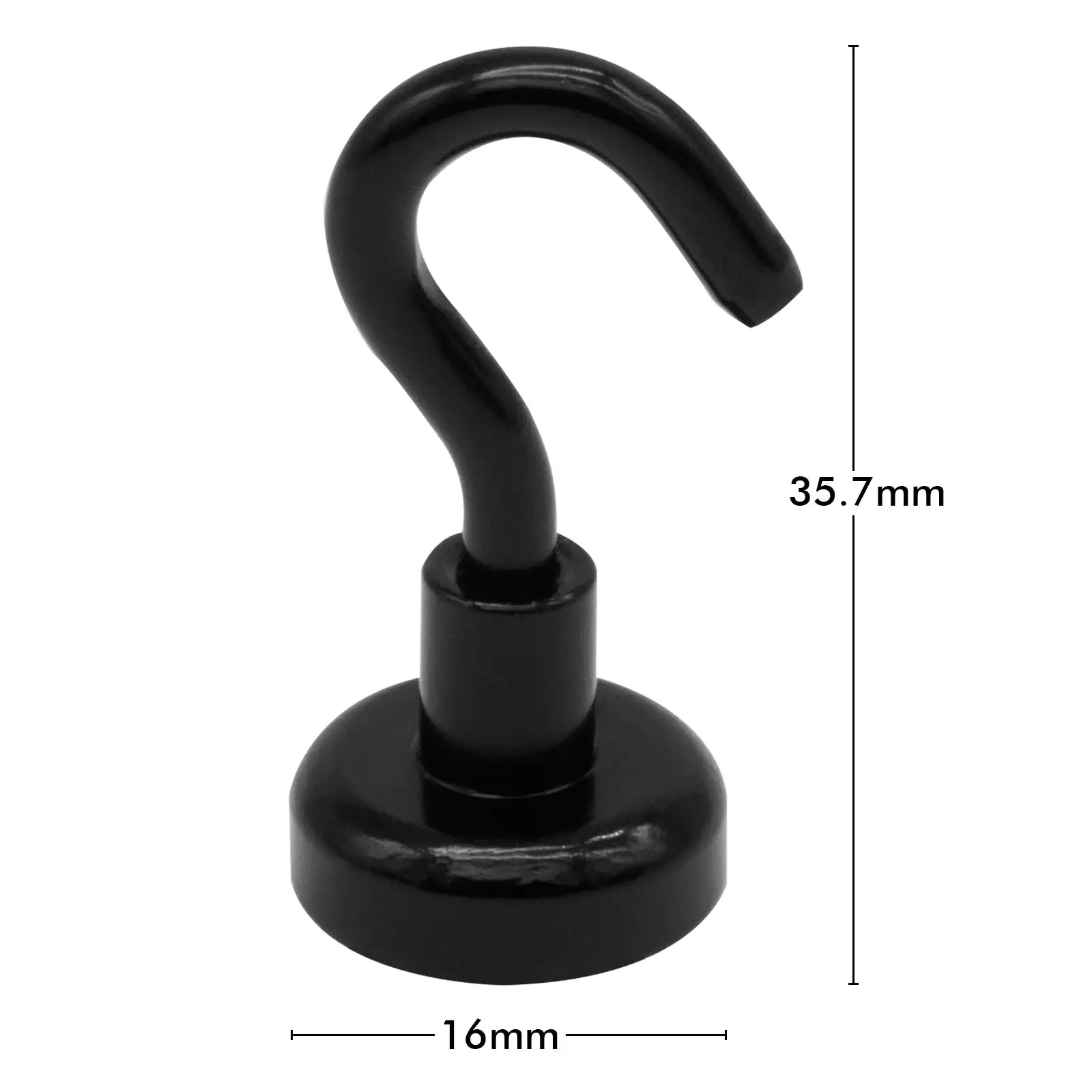 Arlec 16mm Black Magnetic Gutter Hooks - 10 pack - outdoor lighting solution