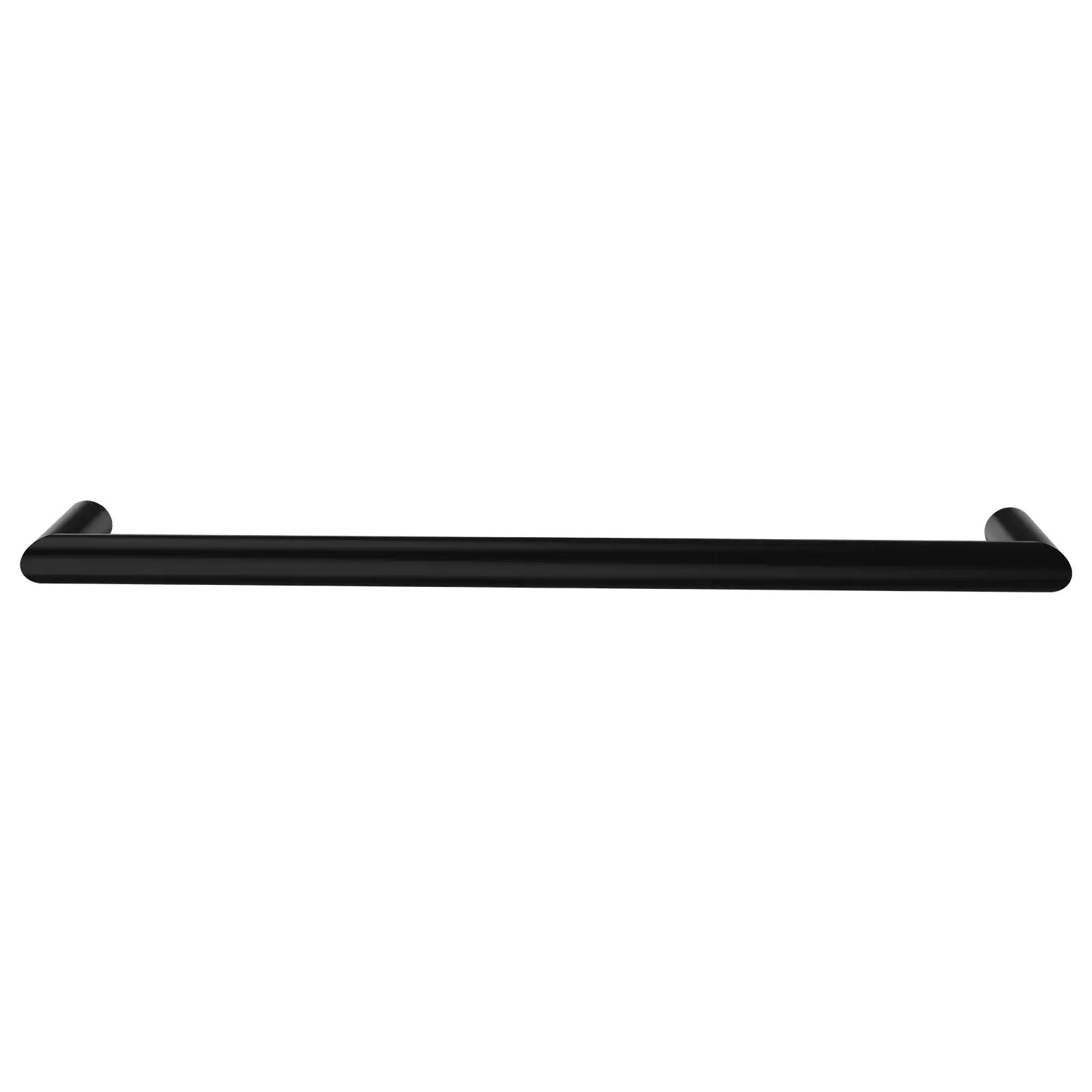 Arlec 18W matte black single bar heated towel rail for modern bathrooms