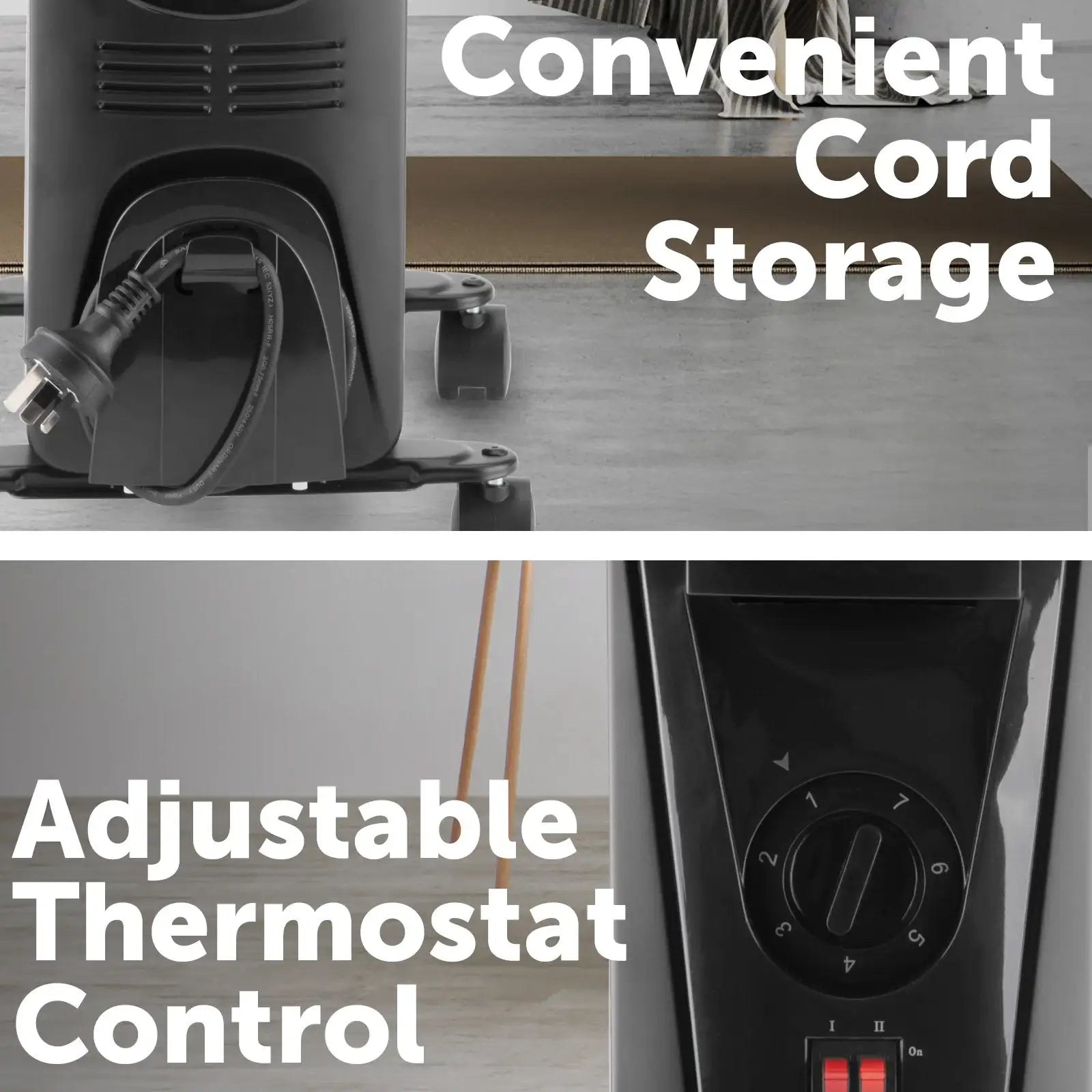 Arlec 2000W oil heater with timer