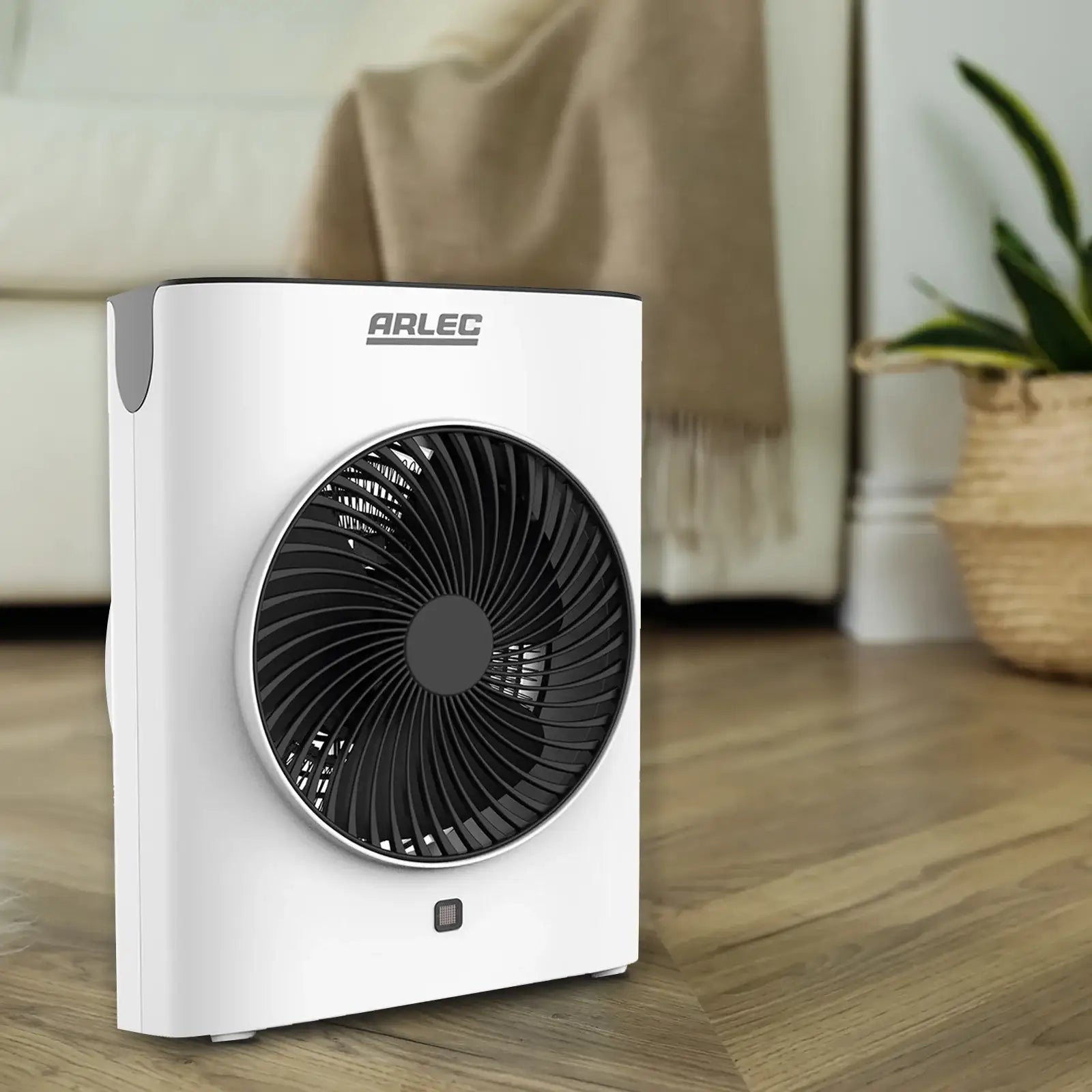 Arlec 2000W fan heater with digital temperature control and modern design