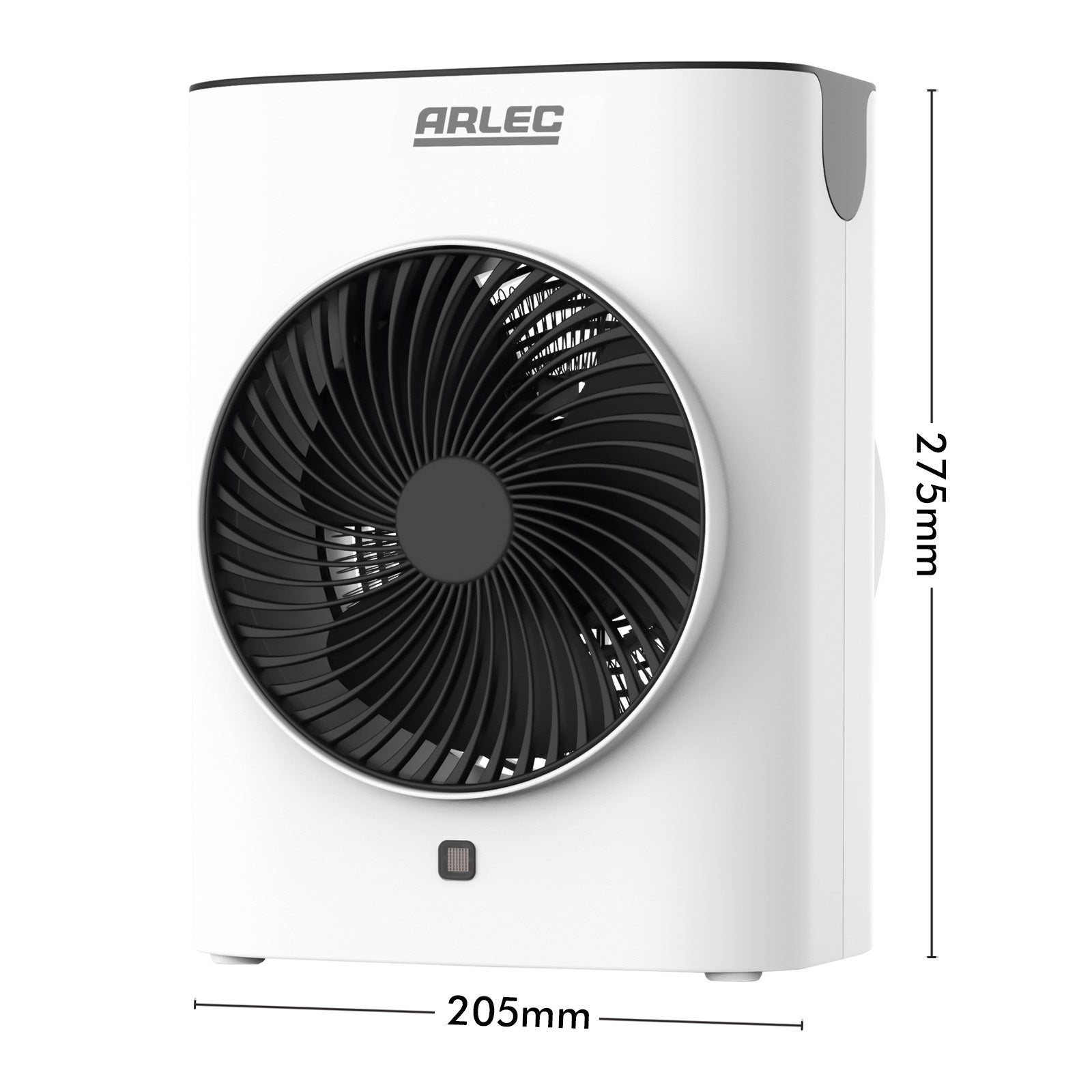 Arlec 2000W fan heater with digital temperature control and modern design
