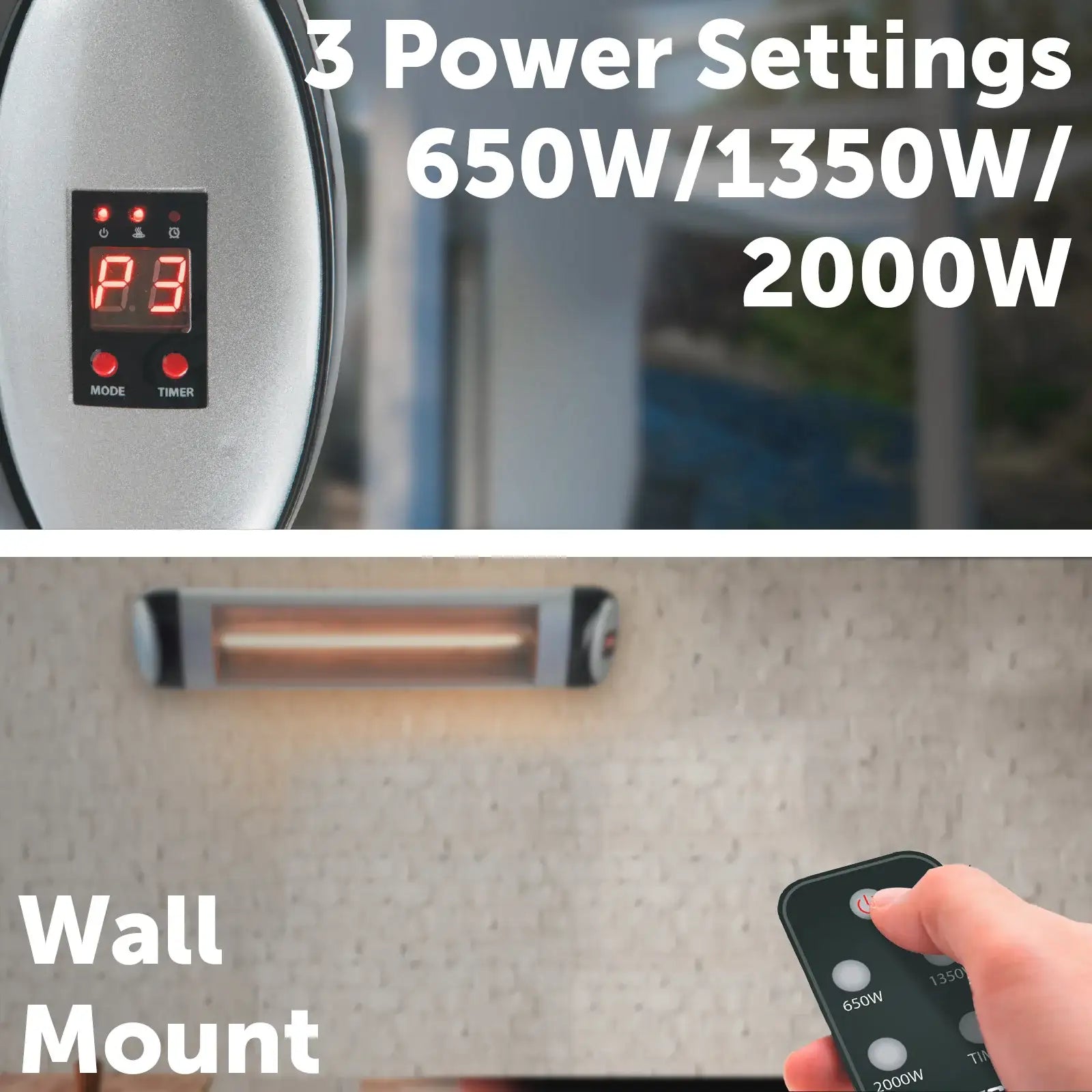 Arlec 2000W infrared heater