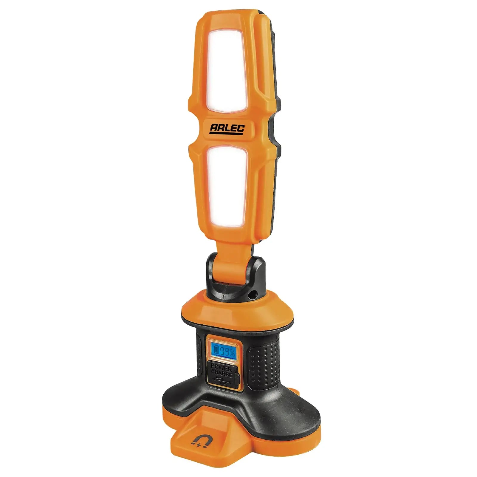 Arlec 20W rechargeable LED work light – 1500lm output, magnetic base, power bank