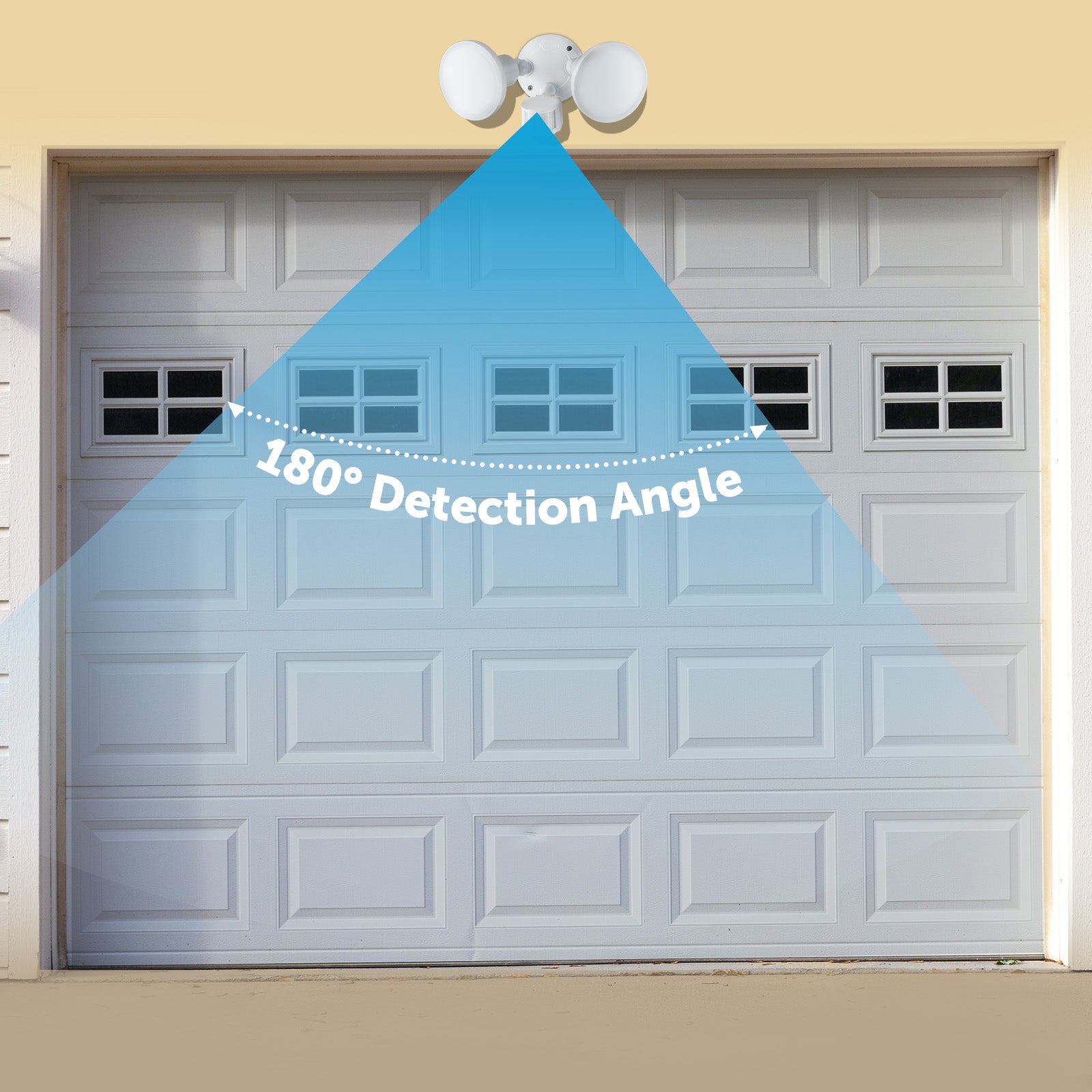 Arlec 20W twin LED floodlight – 1600 lumens motion-activated outdoor security light with 180° detection