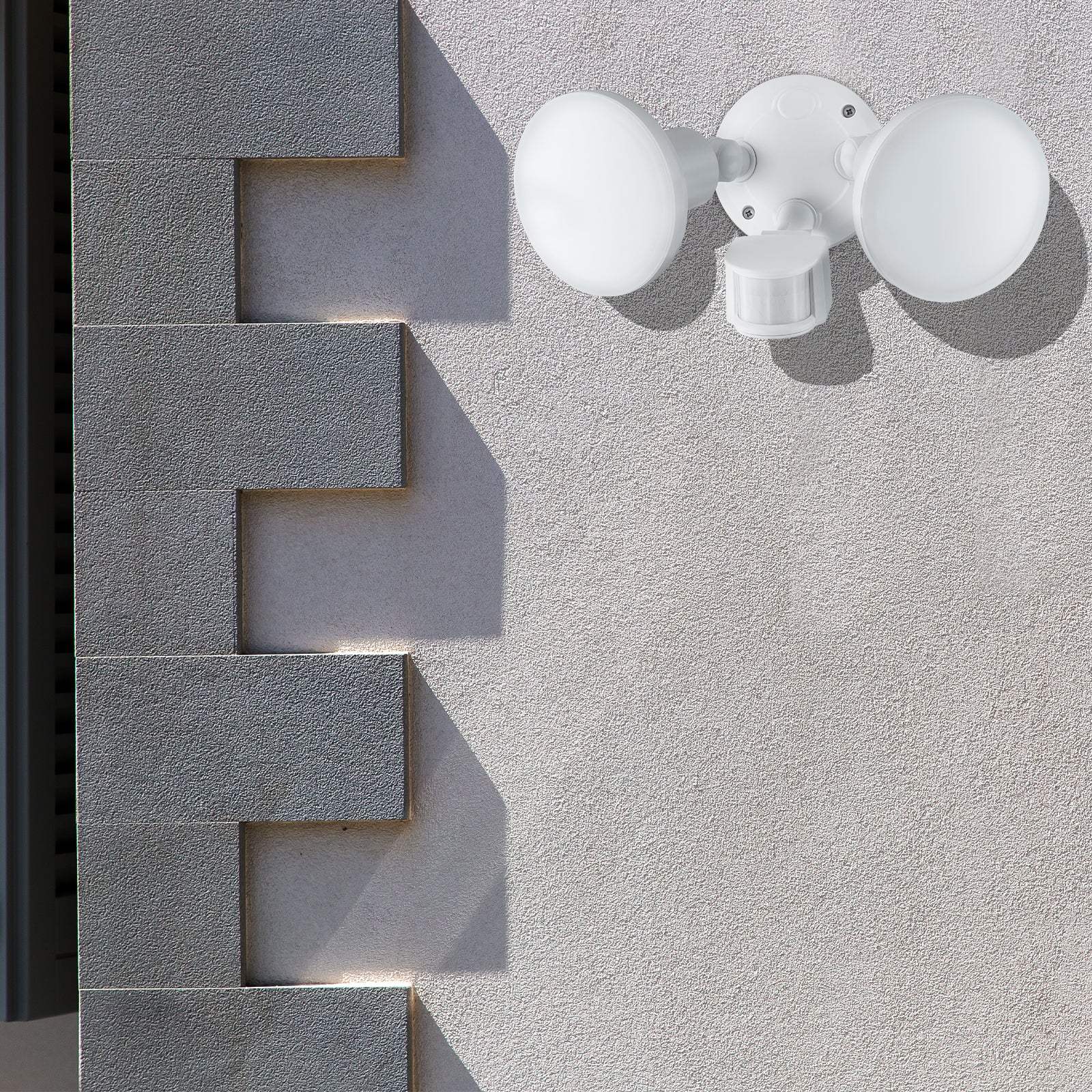 Arlec 20W twin LED floodlight – 1600 lumens motion-activated outdoor security light with 180° detection