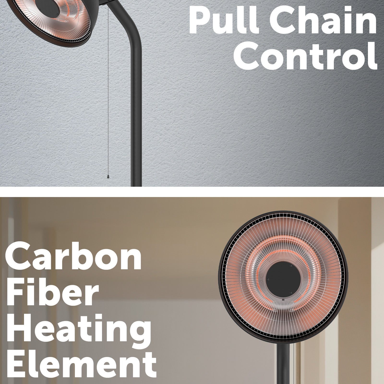 Arlec 2100W freestanding infrared heater for outdoor and indoor instant warmth