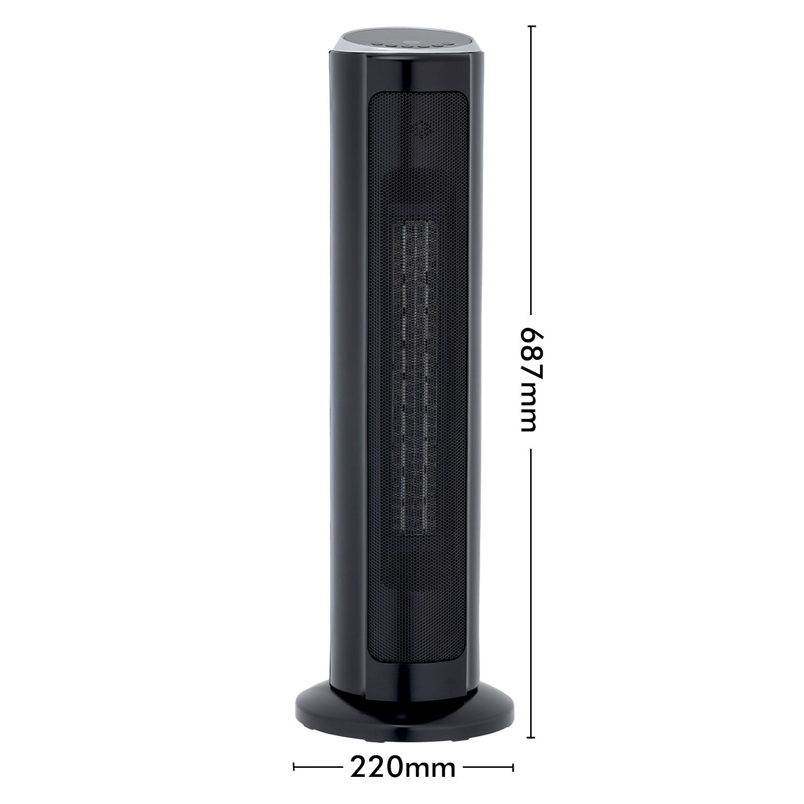 Arlec 2200W ceramic heater with adjustable thermostat and overheat protection