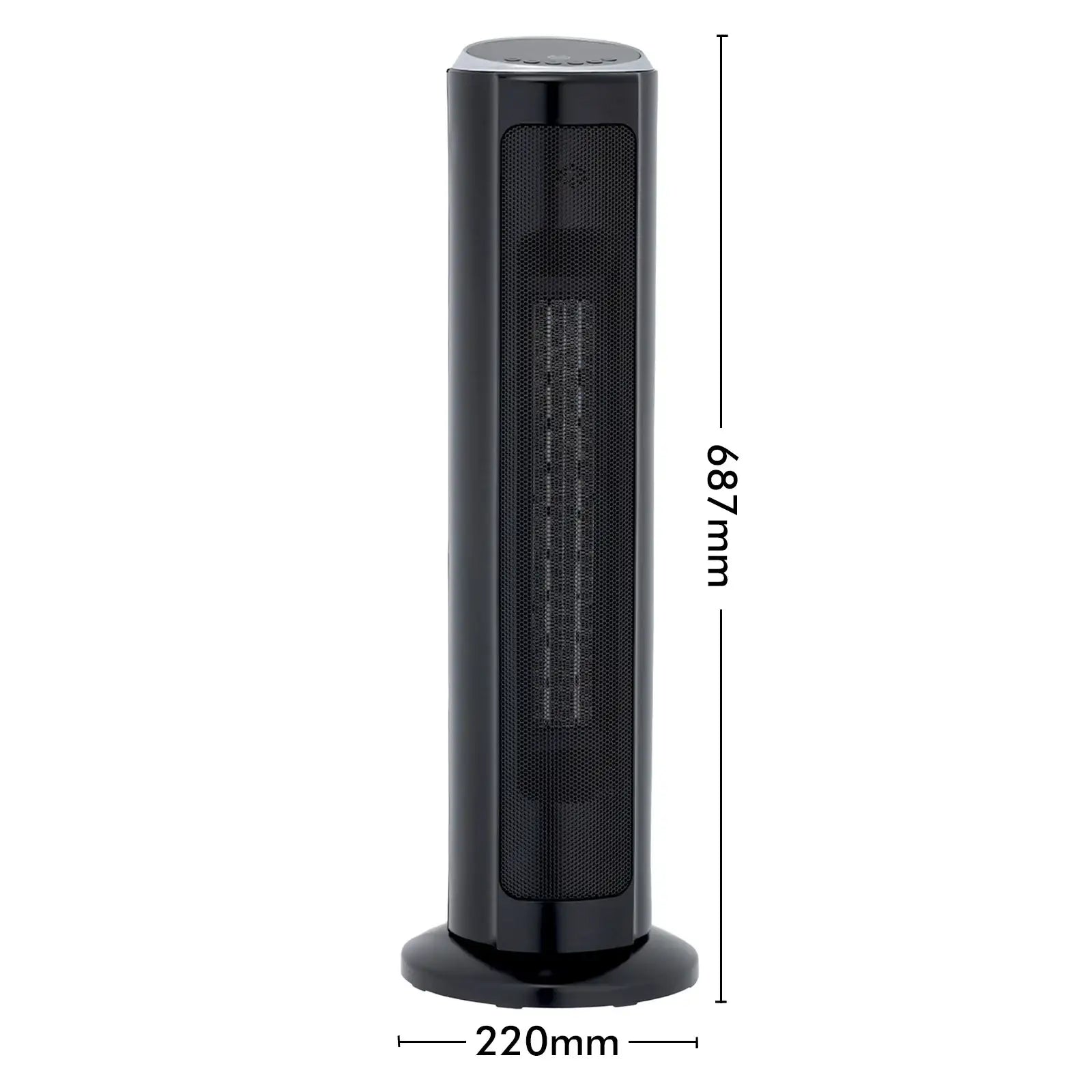 Arlec 2200W ceramic heater with adjustable thermostat and overheat protection