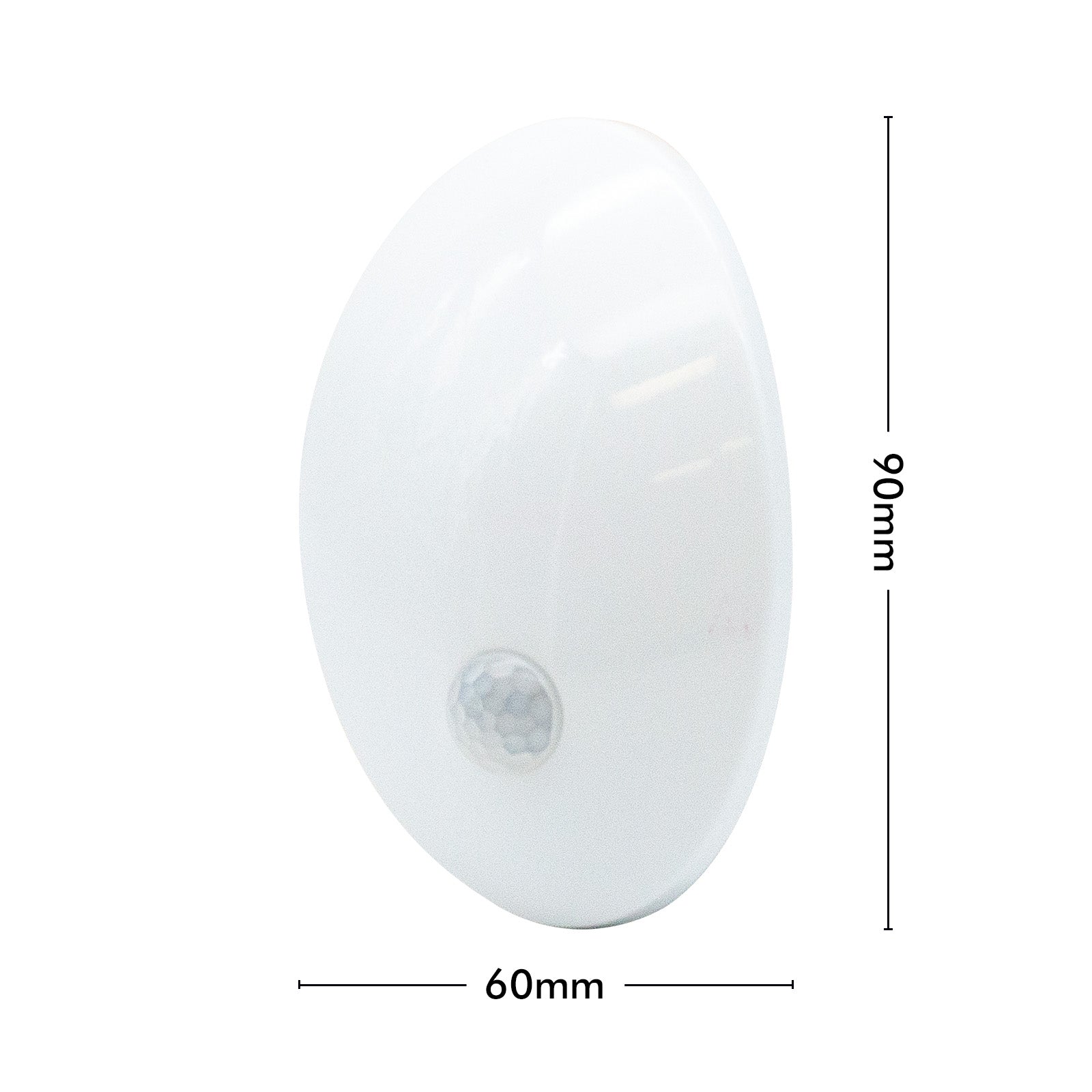 Arlec plug-in LED night light with motion sensor and warm white glow for bedrooms