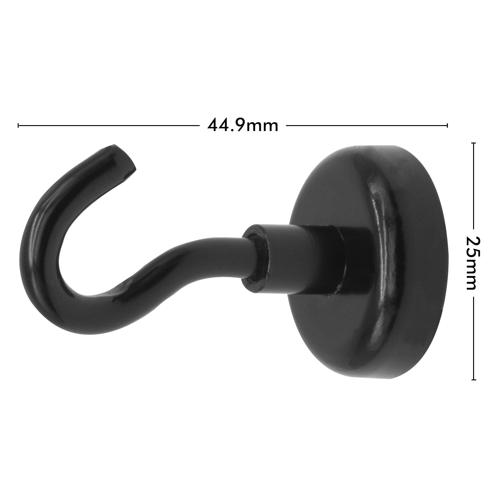 Arlec 25mm Black Magnetic Gutter Hooks - 5 Pack - outdoor lighting solution