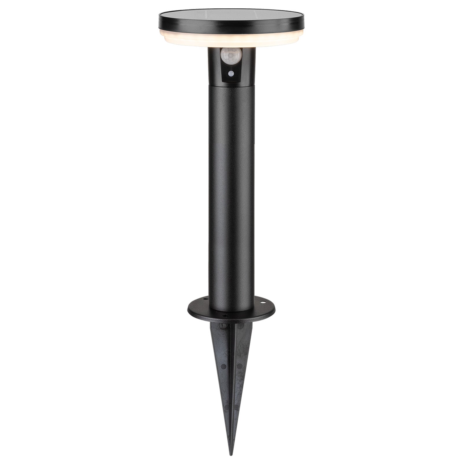 Arlec 28cm solar LED post light – 400 lumen motion sensor outdoor lighting with 3 modes and IP44 rating