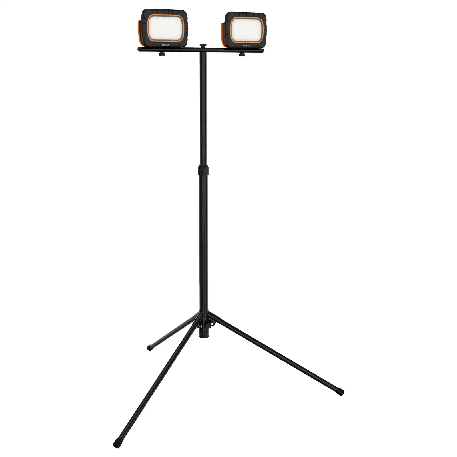 Twin 20W rechargeable LED work light with tripod, cordless operation, IP65