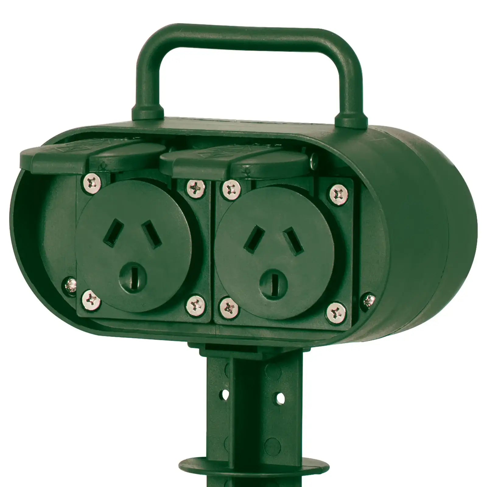 Arlec 2 IP44 Outlet Outdoor Power Garden Stake - garden stake extension, waterproof outdoor powerboard, 2 outlet socket board