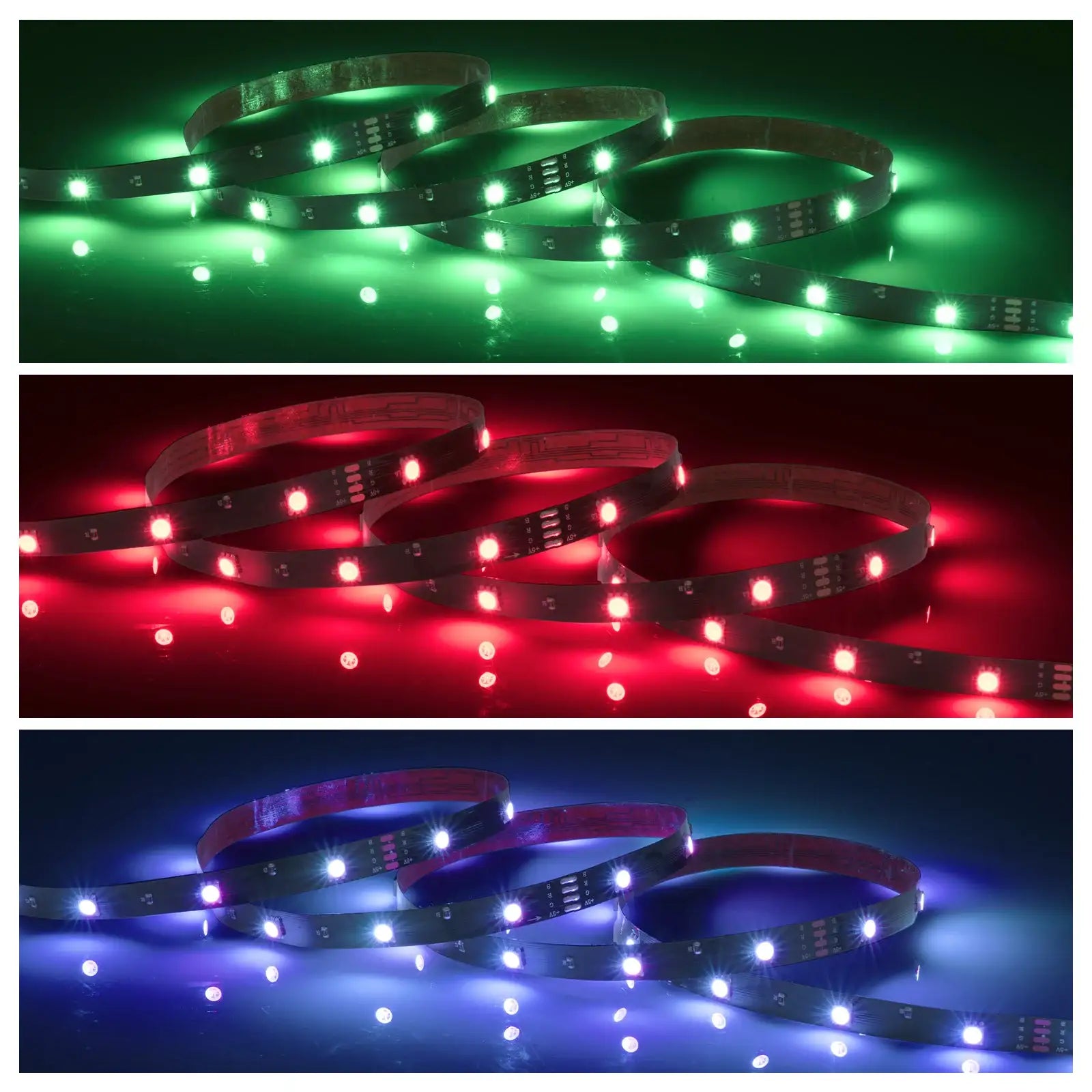 USB-powered RGB LED strip light with app control, custom themes, and easy DIY installation