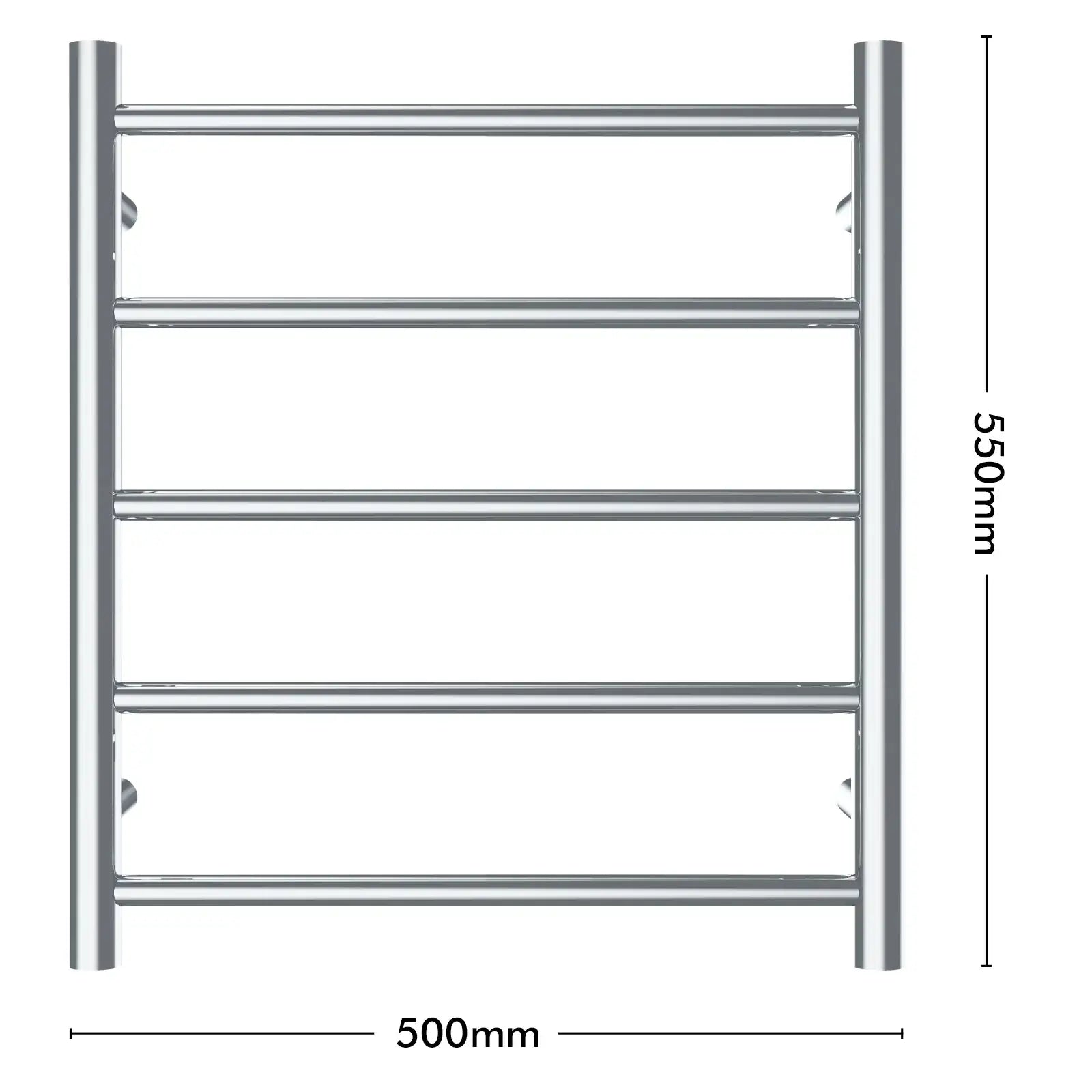 Arlec 35W 5 bar stainless steel heated towel rail, compact and efficient