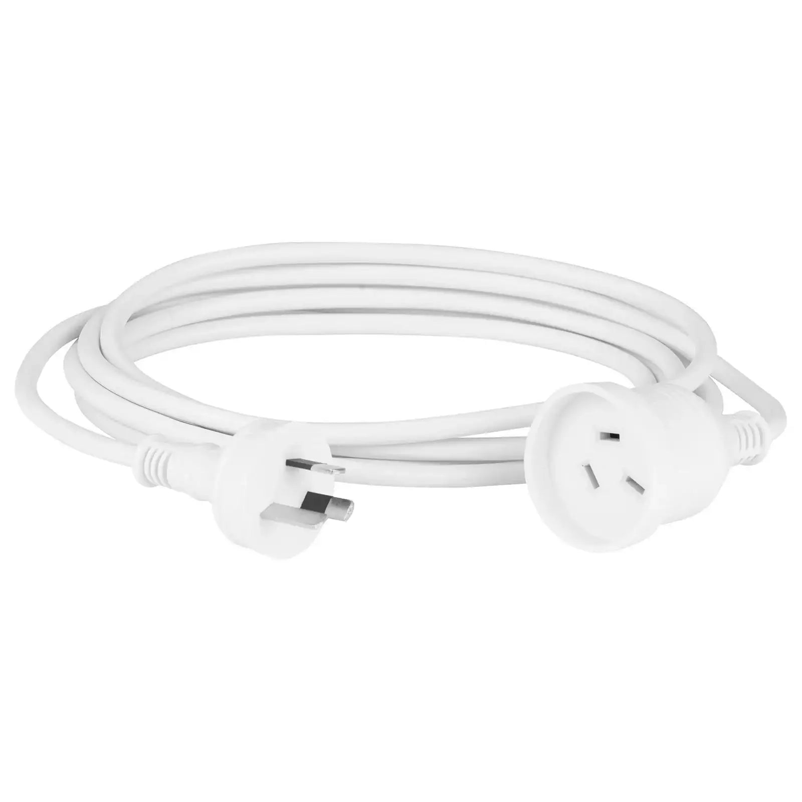 Arlec 3m white extension lead twin pack – domestic use cable