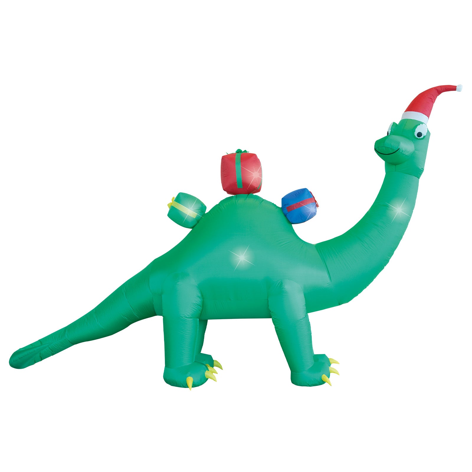 Arlec 3m x 4.5m inflatable dinosaur Christmas décor – low voltage LED festive outdoor inflatable with durable nylon fabric