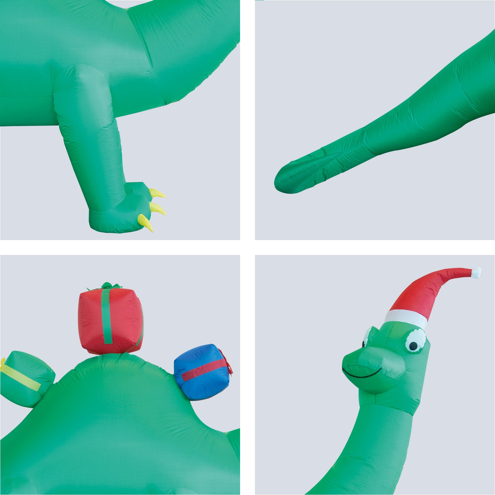 Arlec 3m x 4.5m inflatable dinosaur Christmas décor – low voltage LED festive outdoor inflatable with durable nylon fabric