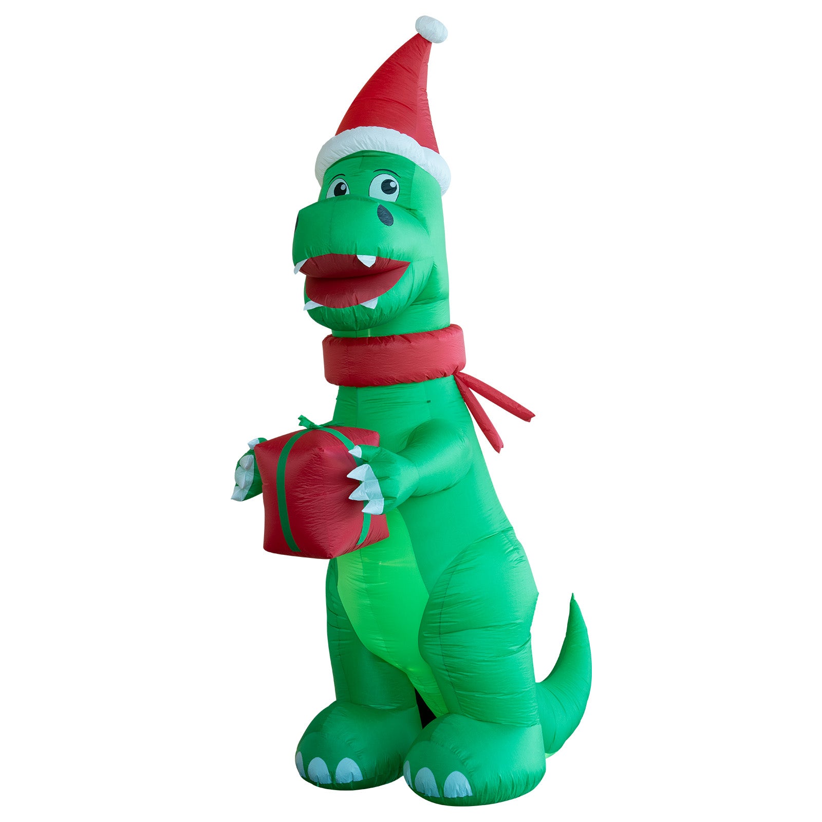 Arlec 4.5m inflatable dinosaur with LED lights β low voltage outdoor Christmas decoration with self-inflating feature