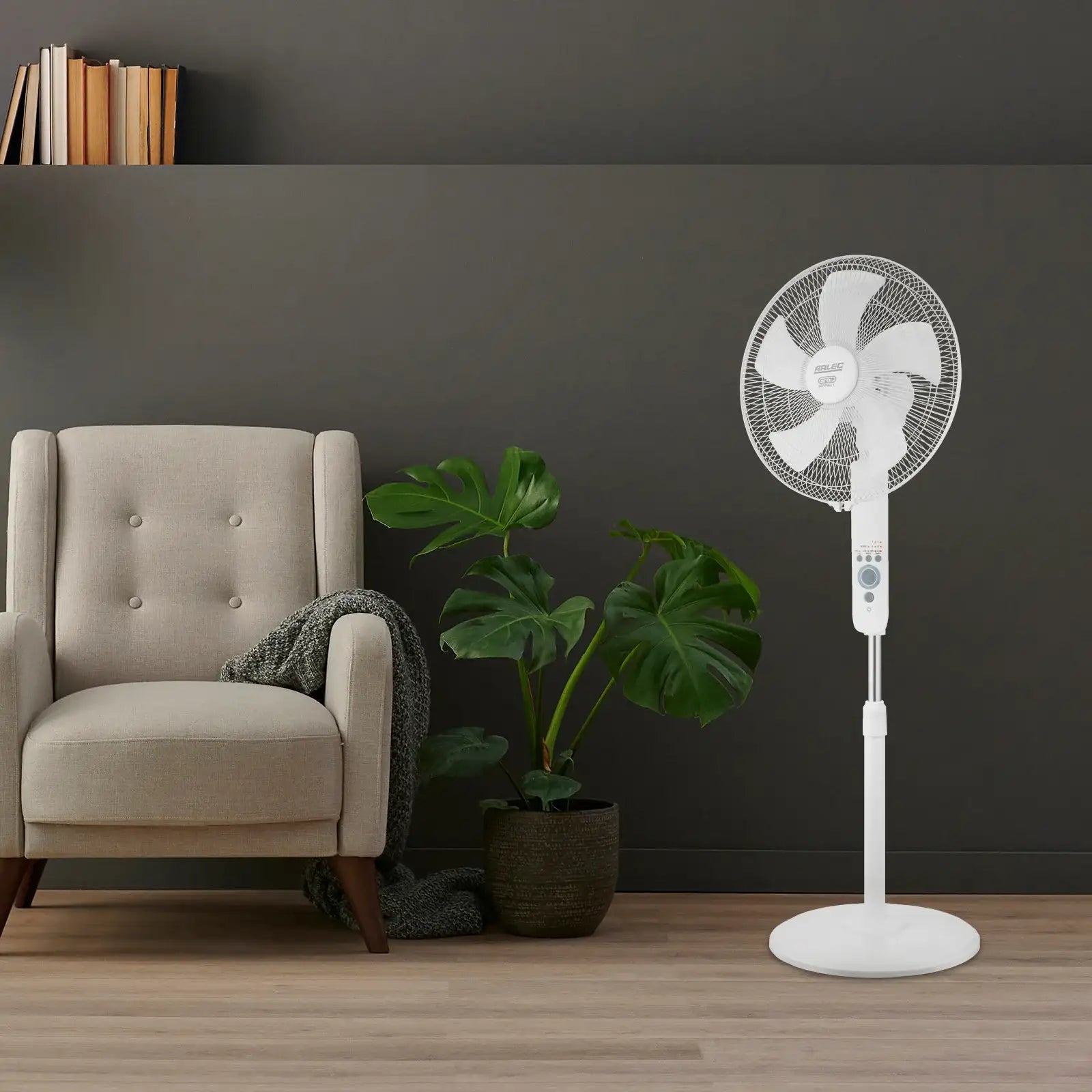 Arlec 40cm Smart Pedestal Fan with Remote – smart pedestal fan, adjustable pedestal fan, Grid Connect fan